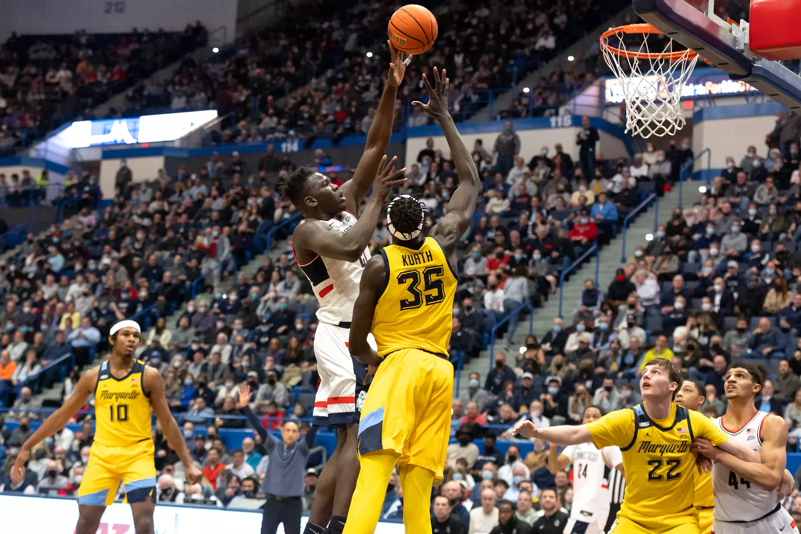 UConn vs Marquette at XL Center, Hartford, CT 2/8/22