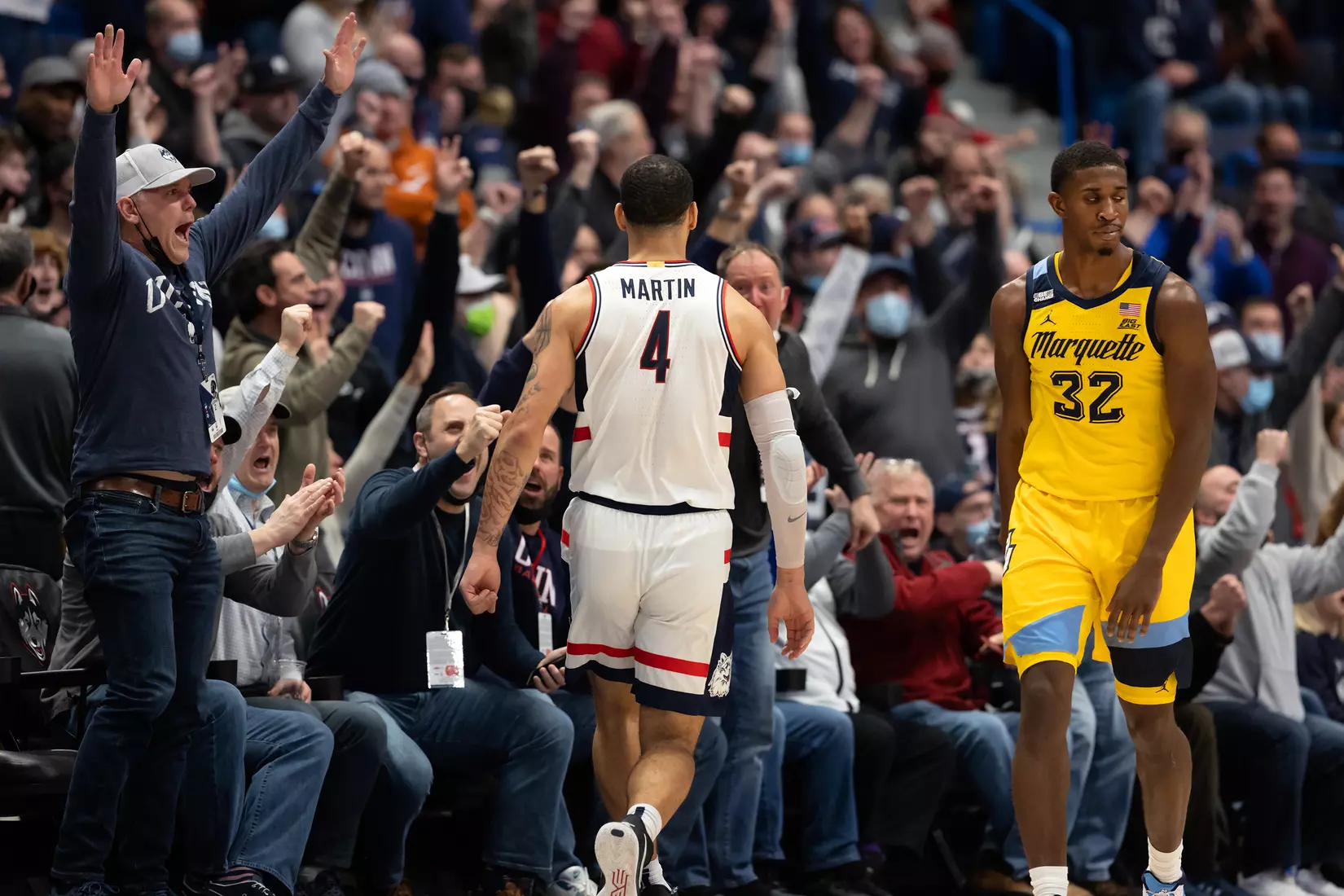 UConn vs Marquette at XL Center, Hartford, CT 2/8/22