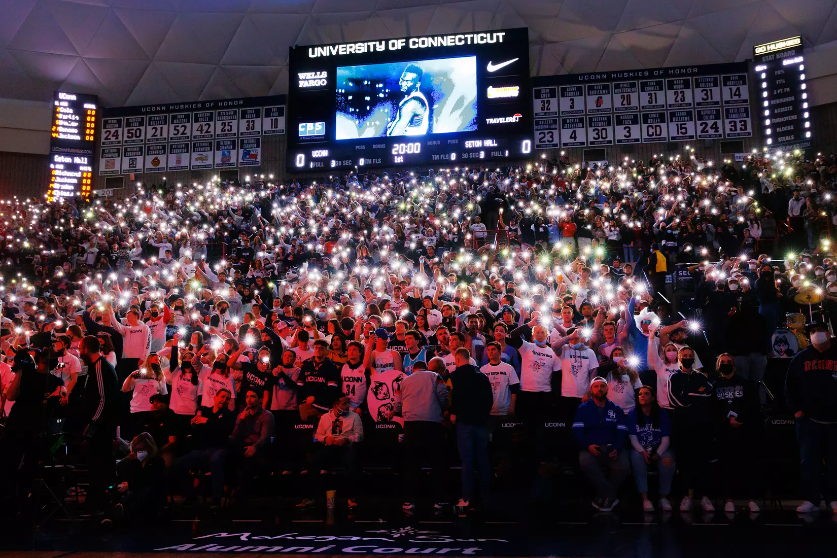 UConn vs Seton Hall at Gampel Pavilion 2/16/22