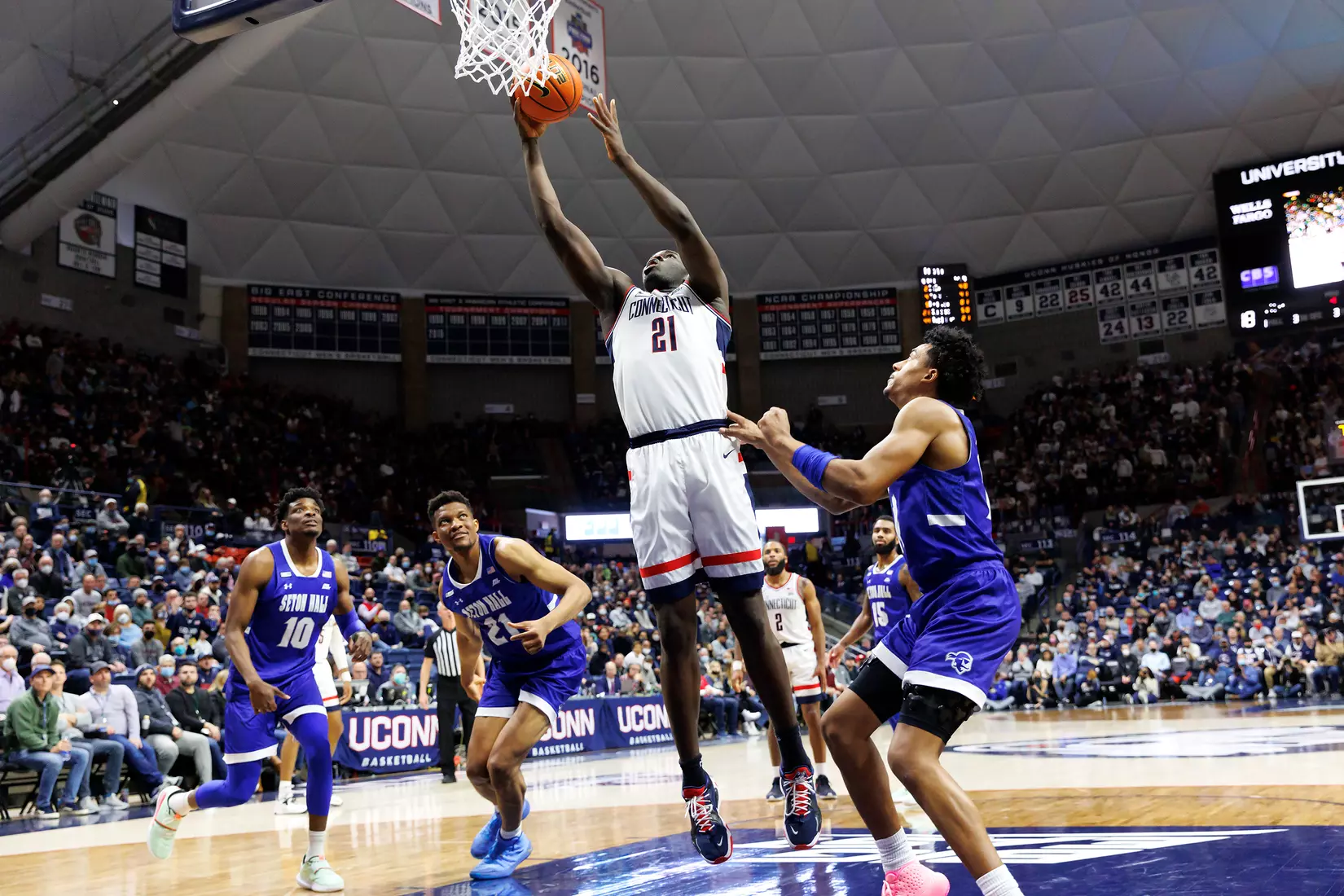 UConn vs Seton Hall at Gampel Pavilion 2/16/22