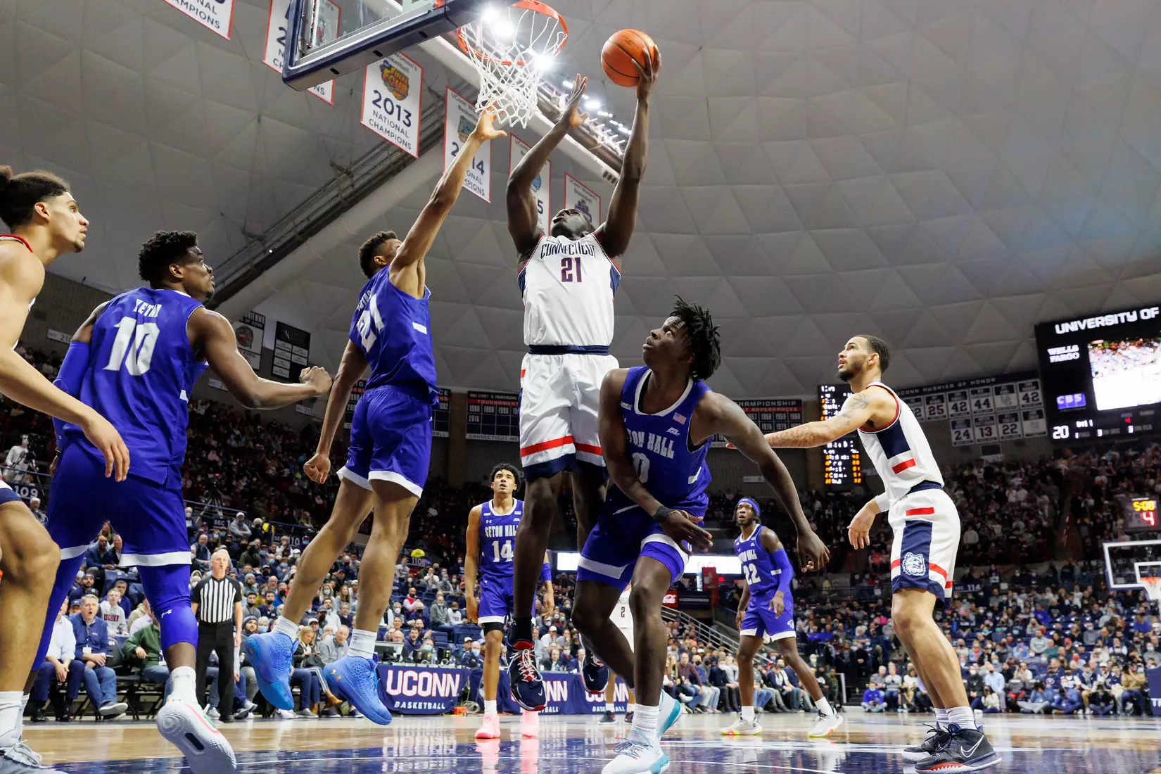 UConn vs Seton Hall at Gampel Pavilion 2/16/22