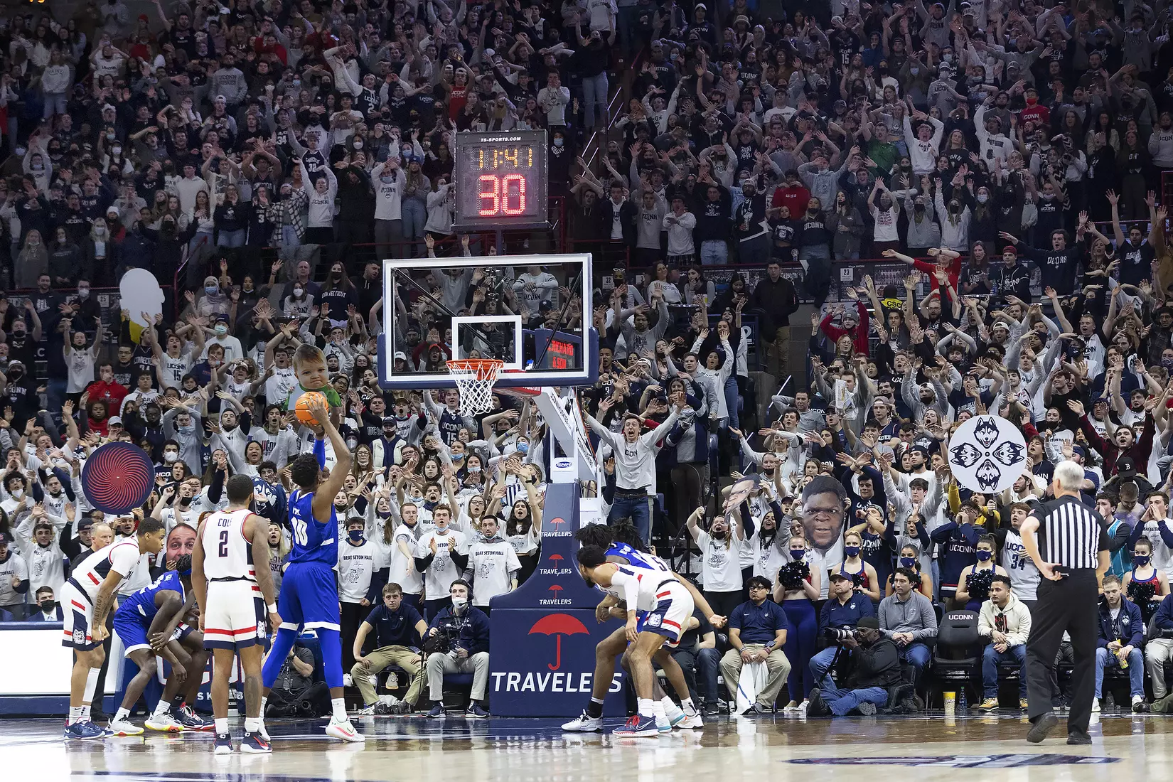 UConn vs Seton Hall at Gampel Pavilion 2/16/22
