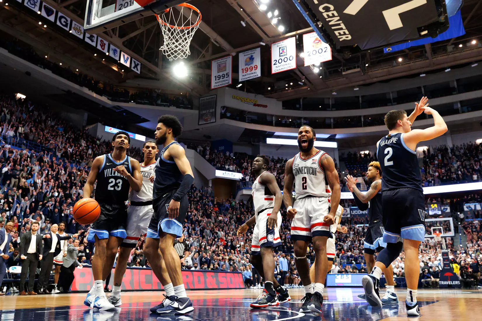 UConn vs Villanova at XL Center 2/22/22