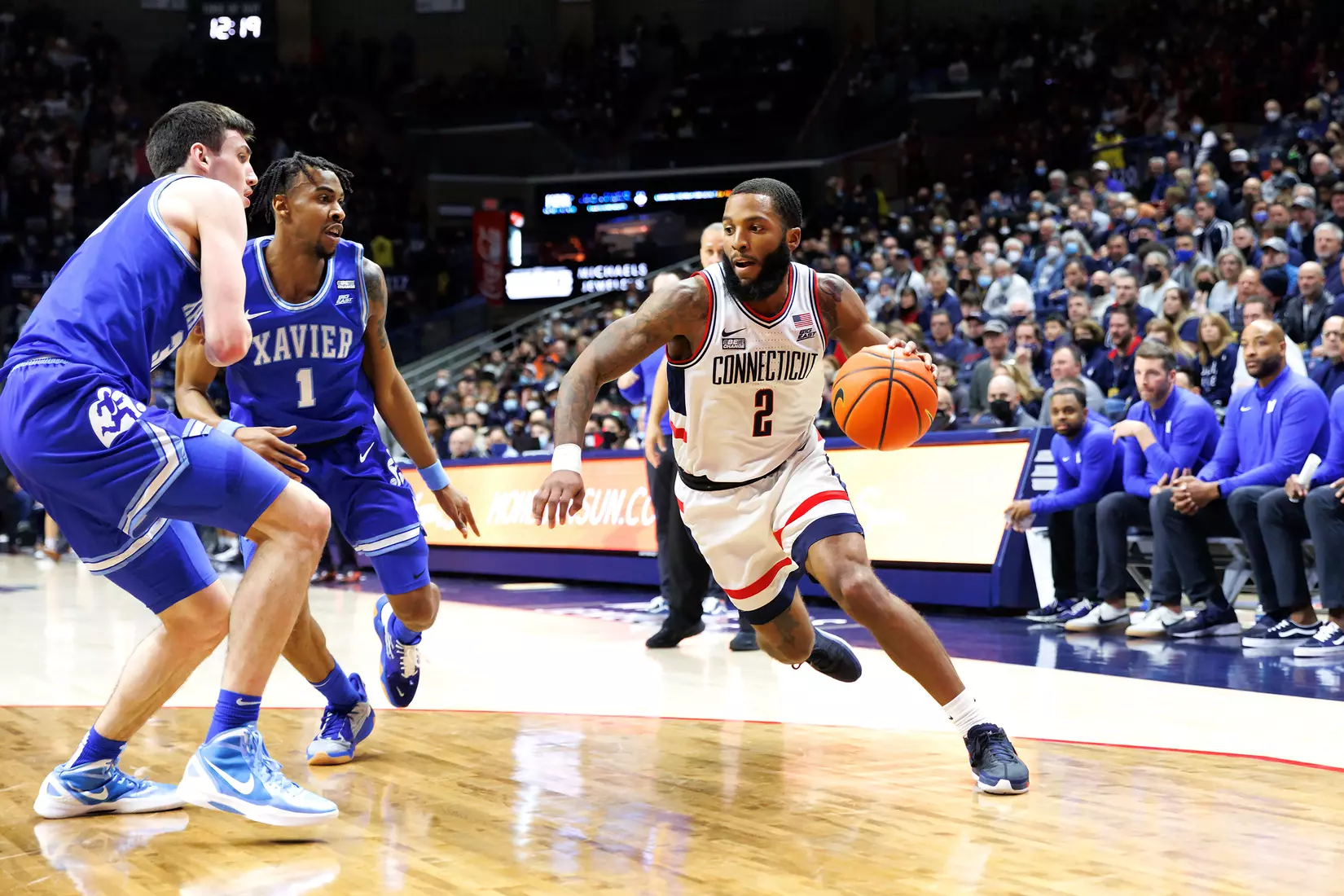 UConn vs Xavier at Gampel Pavilion 2/19/22