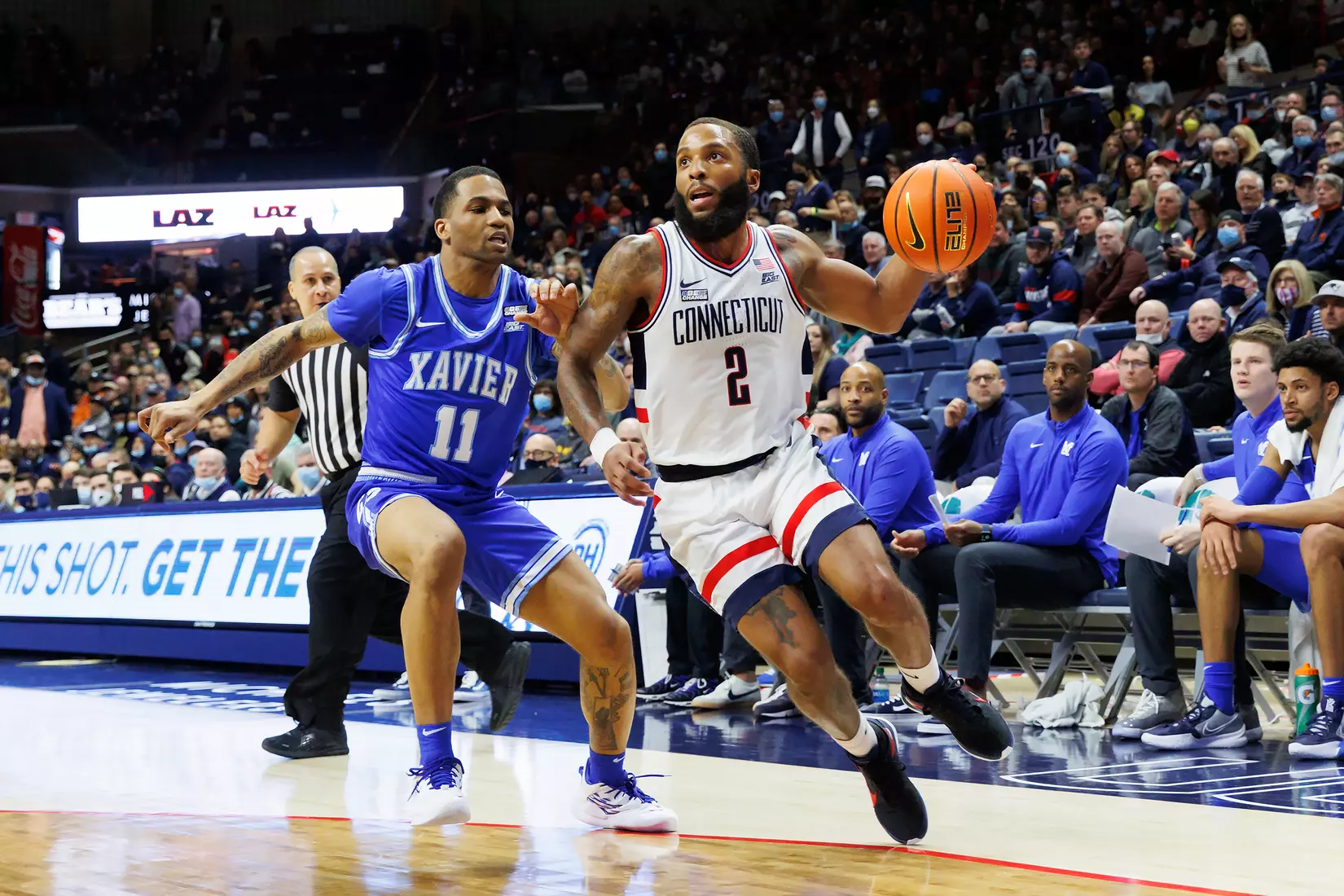 UConn vs Xavier at Gampel Pavilion 2/19/22