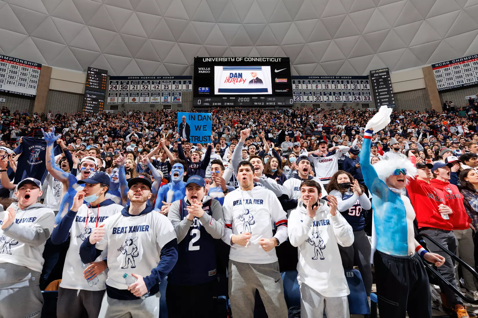 UConn vs Xavier at Gampel Pavilion 2/19/22