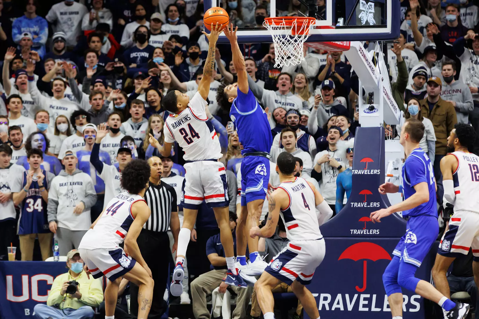 UConn vs Xavier at Gampel Pavilion 2/19/22