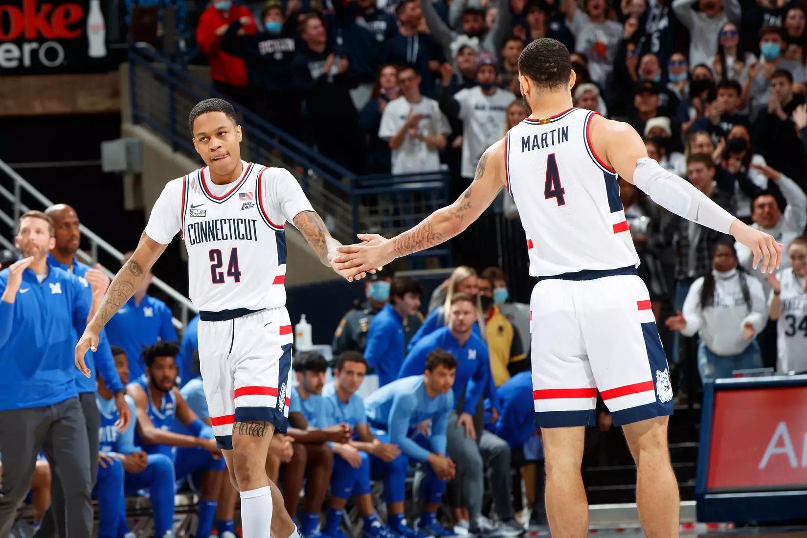 UConn vs Xavier at Gampel Pavilion 2/19/22