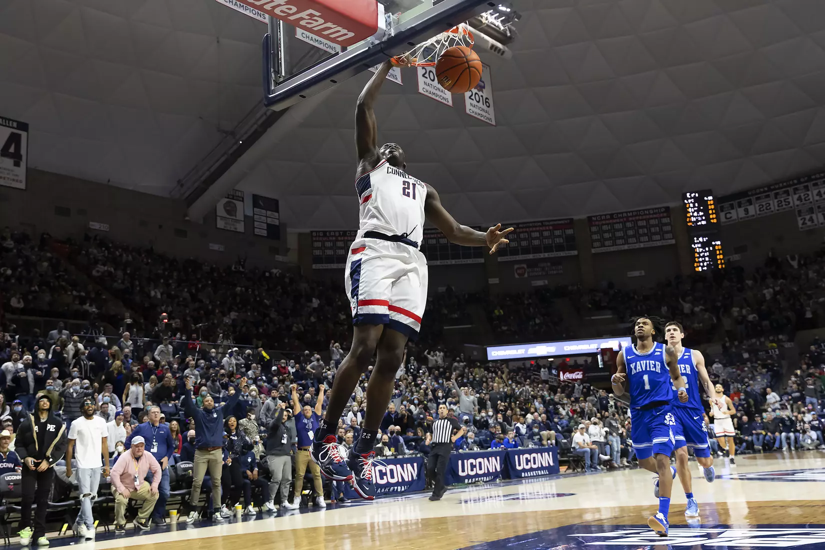 UConn vs Xavier at Gampel Pavilion 2/19/22