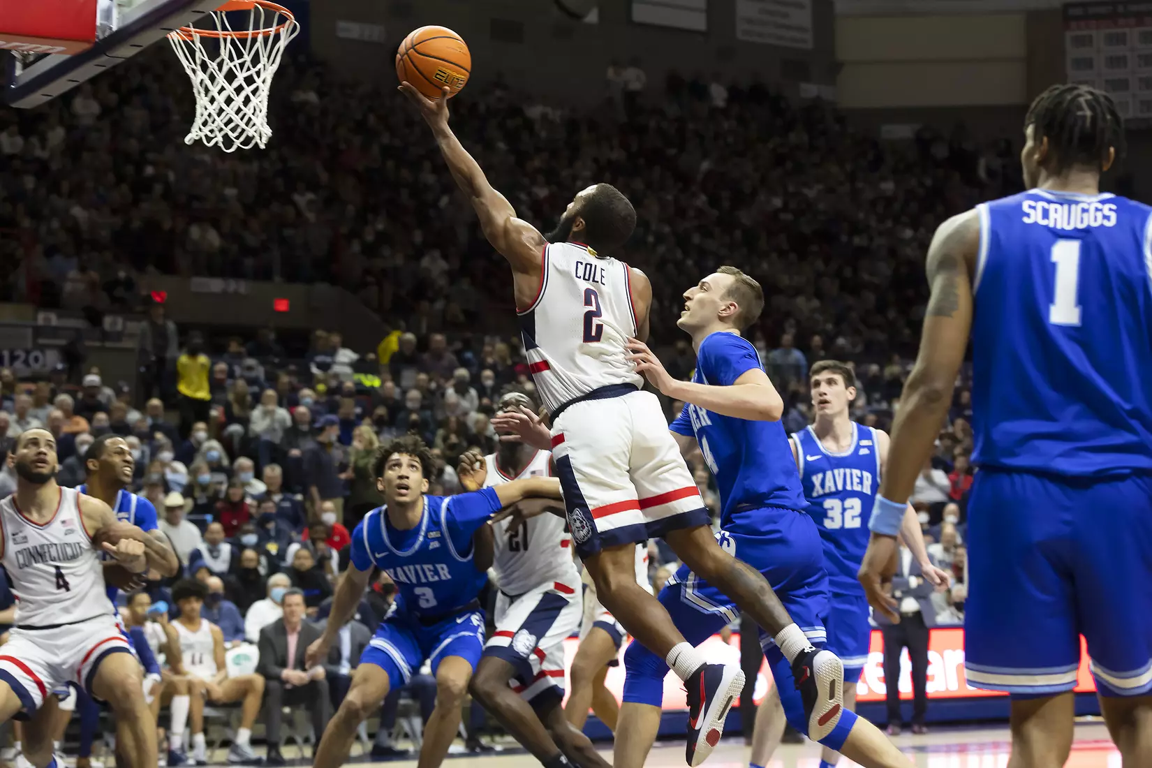 UConn vs Xavier at Gampel Pavilion 2/19/22