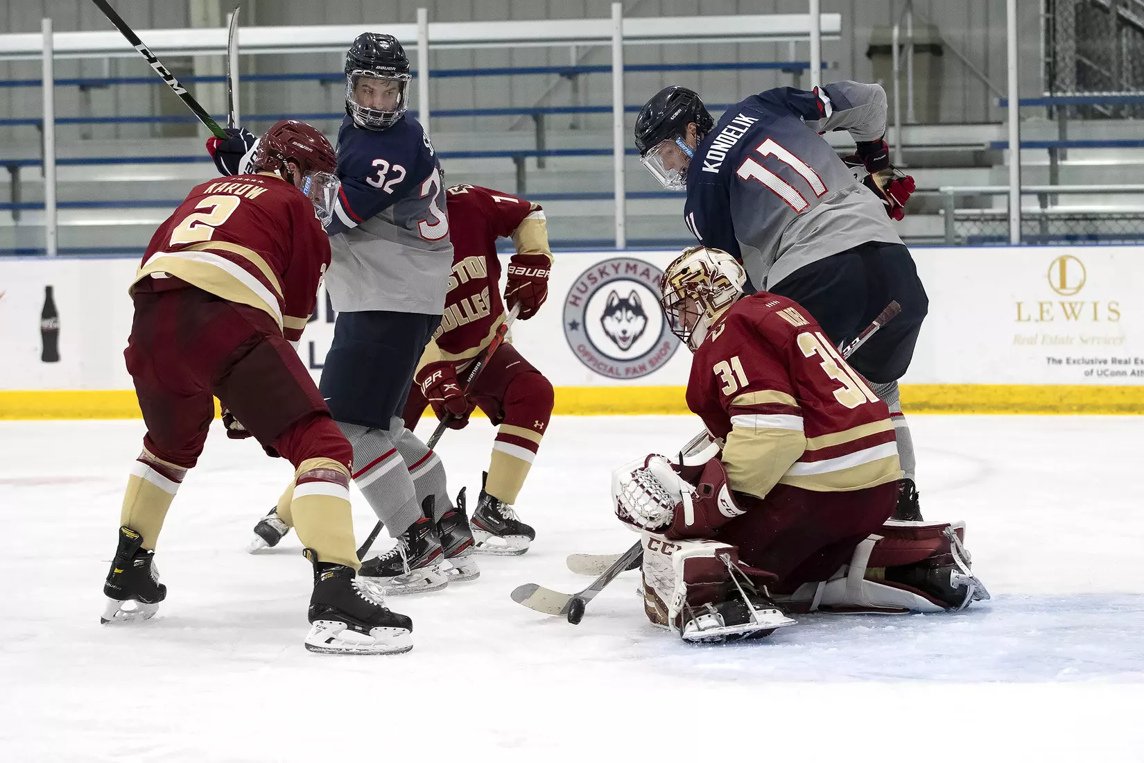 UConn vs BC at Freitas Ice Forum, December 12, 2020