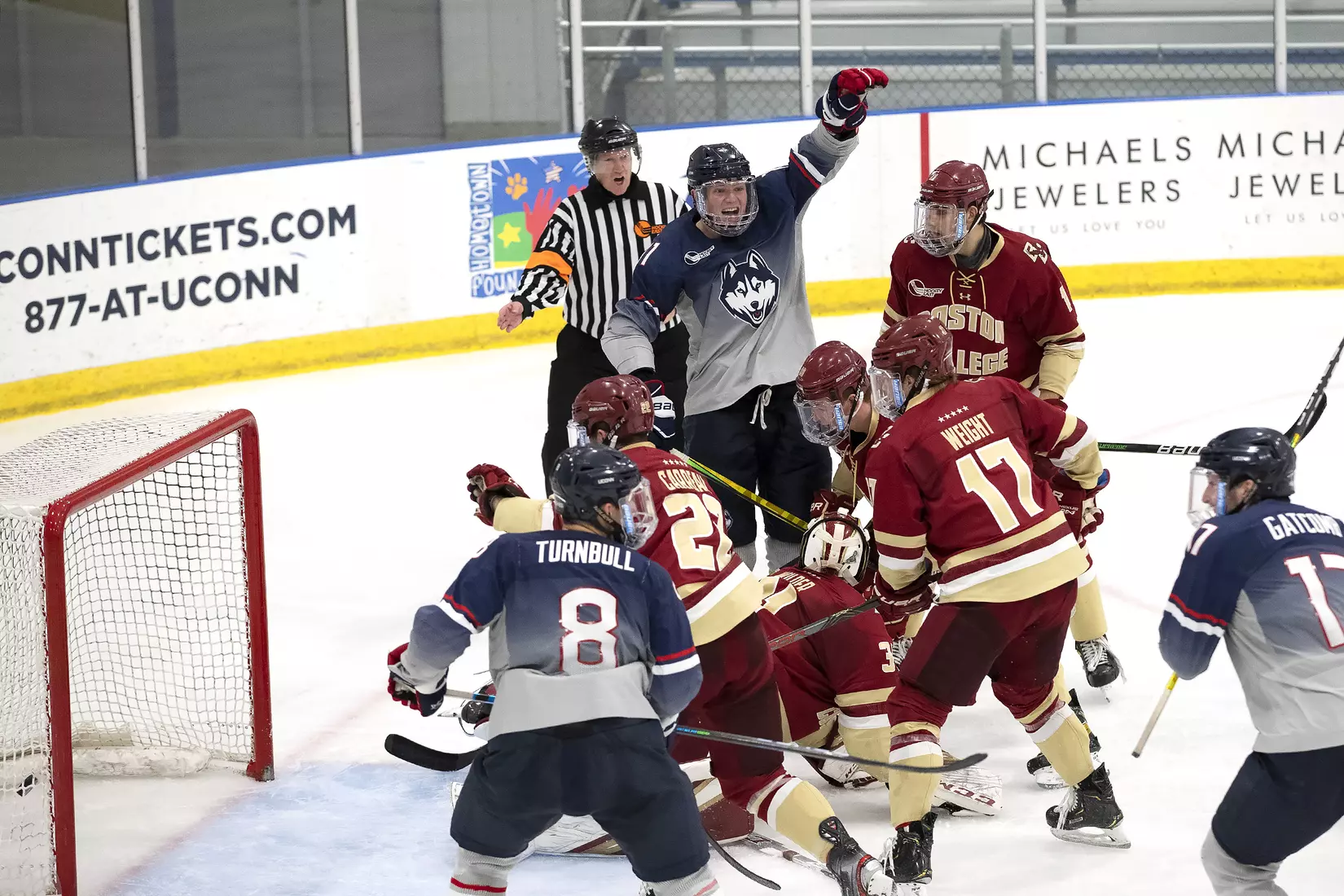 UConn vs BC at Freitas Ice Forum, December 12, 2020