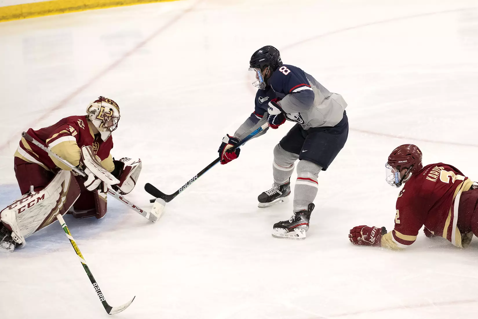 UConn vs BC at Freitas Ice Forum, December 12, 2020