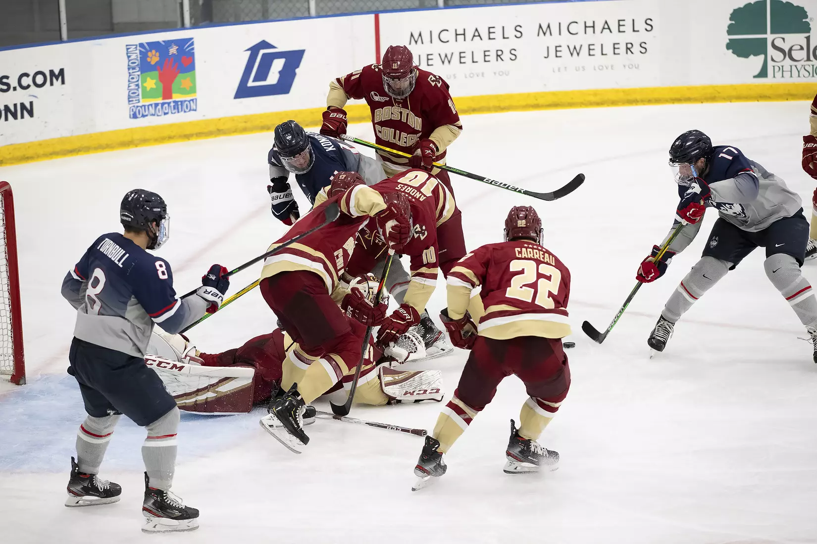 UConn vs BC at Freitas Ice Forum, December 12, 2020