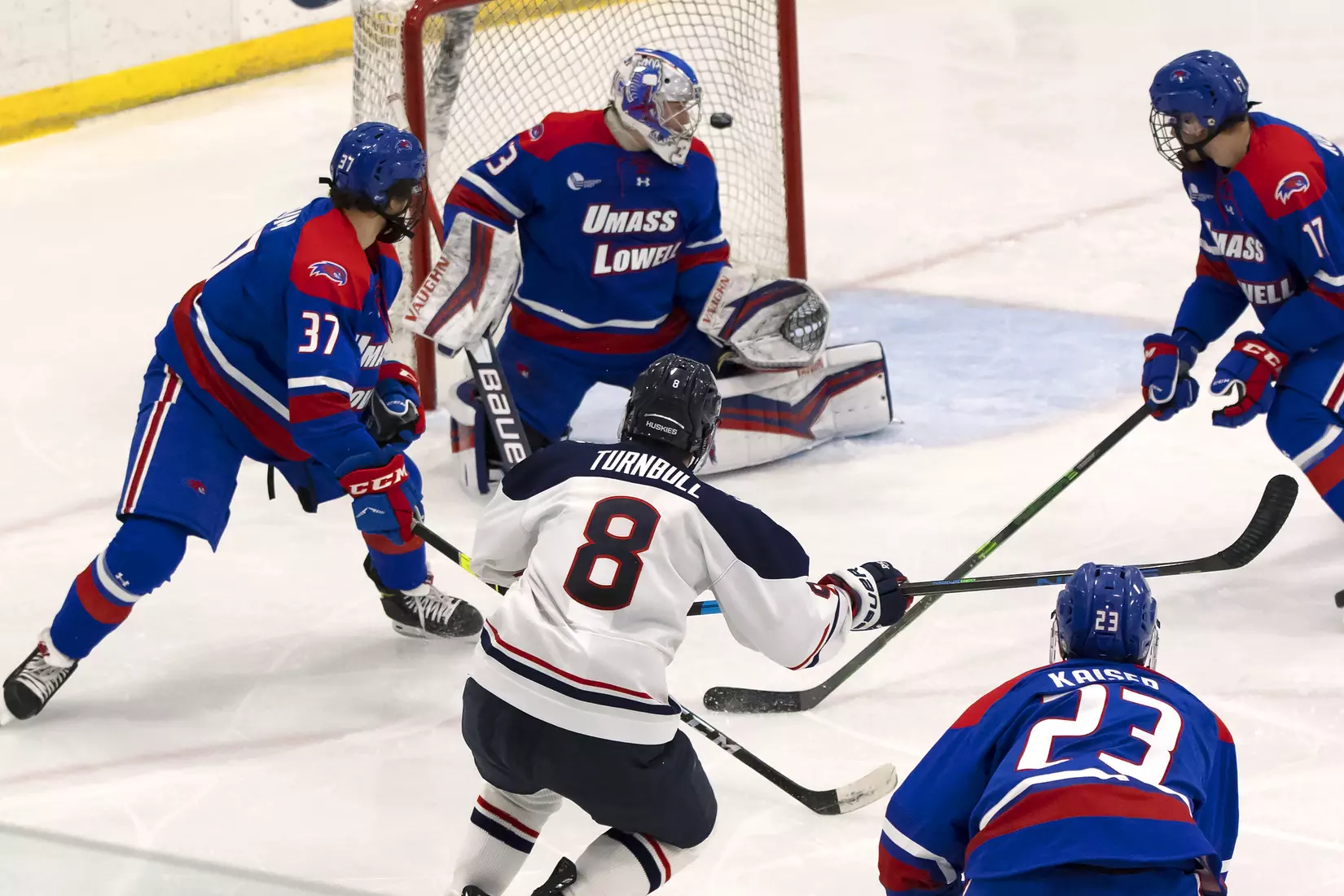 Carter Turnbull scored his second goal of the season against UMass Lowell on December 21, 2020.