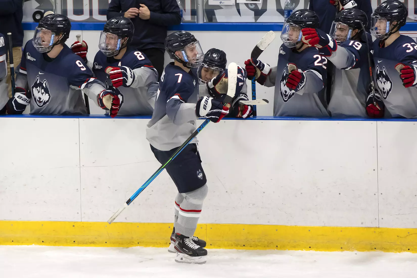 Jonny Evans celebrates his goal vs Providence on December 28, 2020.