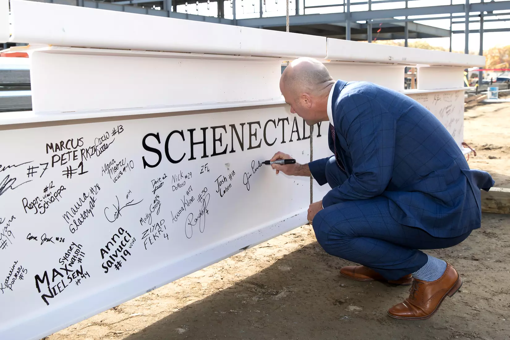 Performance Center Steel Beam Raising Ceremony