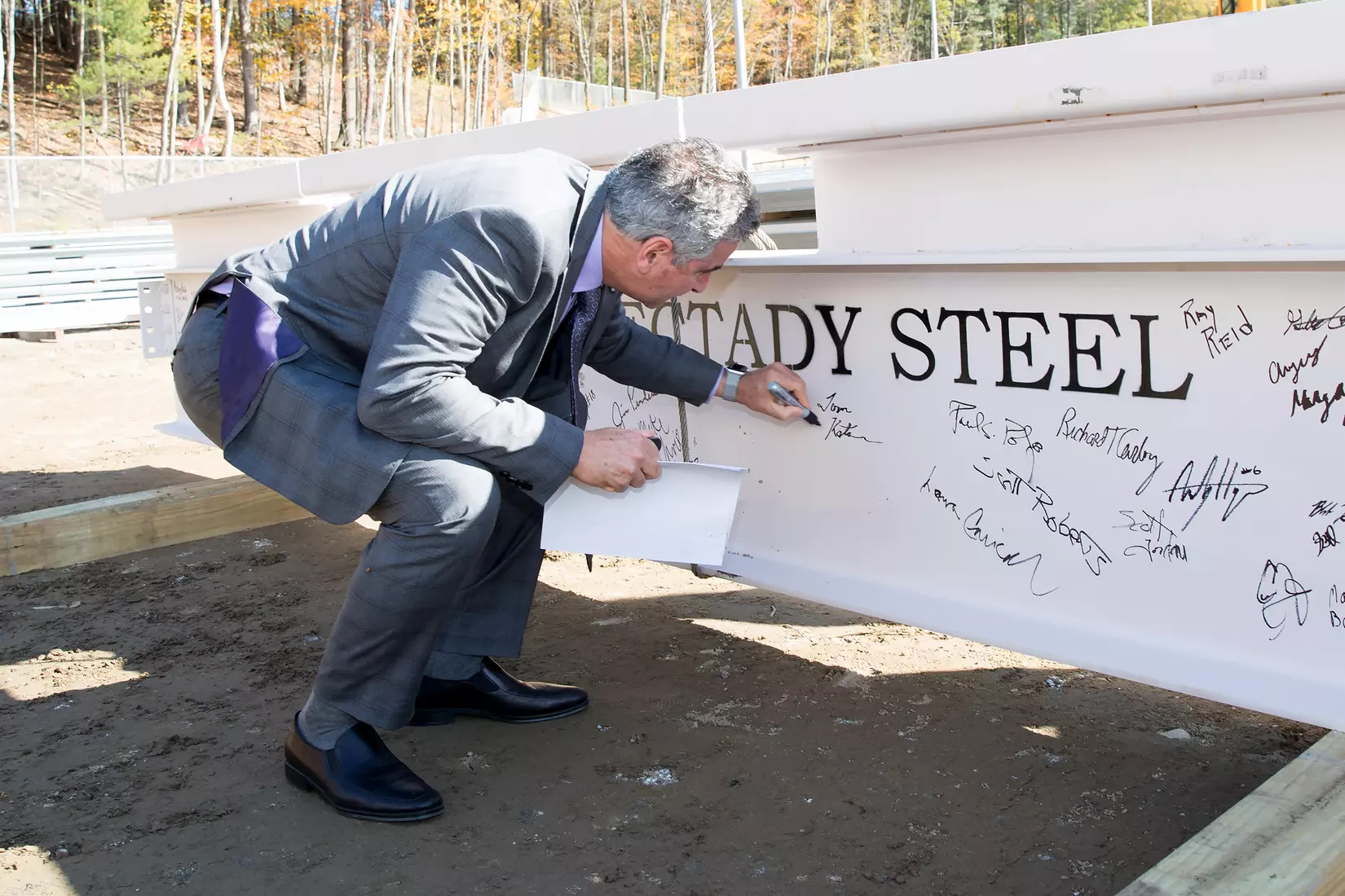 Performance Center Steel Beam Raising Ceremony