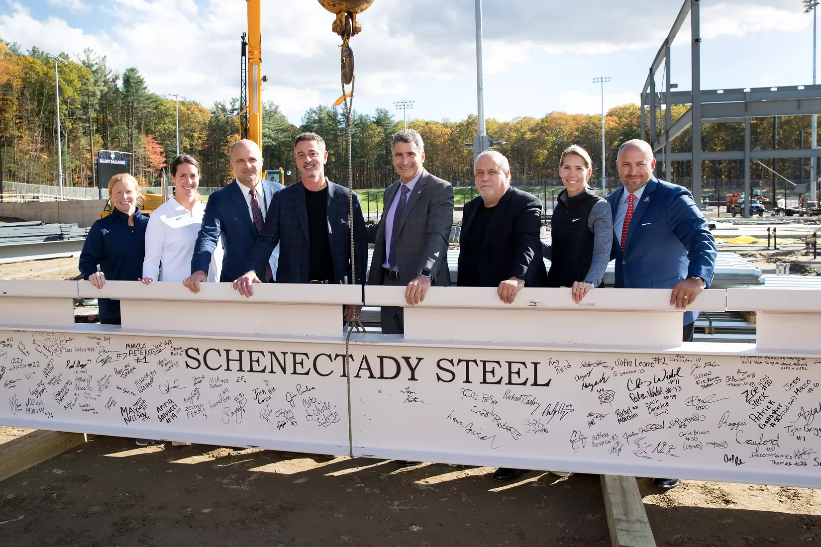 Performance Center Steel Beam Raising Ceremony