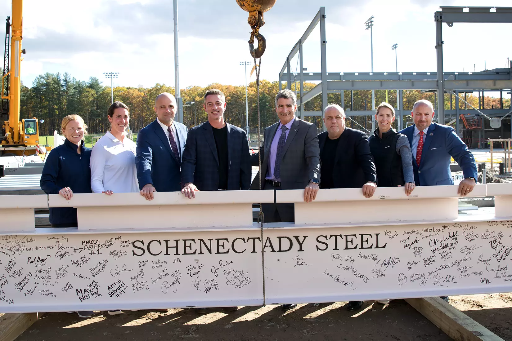 Performance Center Steel Beam Raising Ceremony