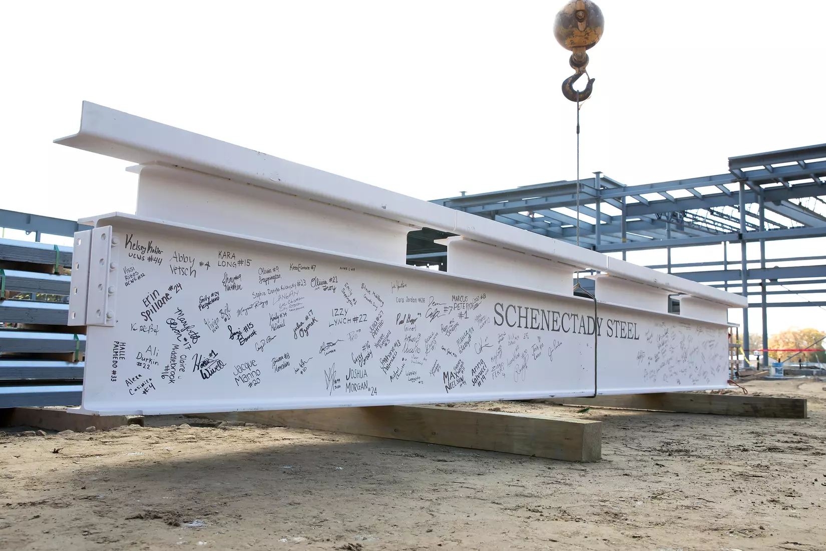 Performance Center Steel Beam Raising Ceremony