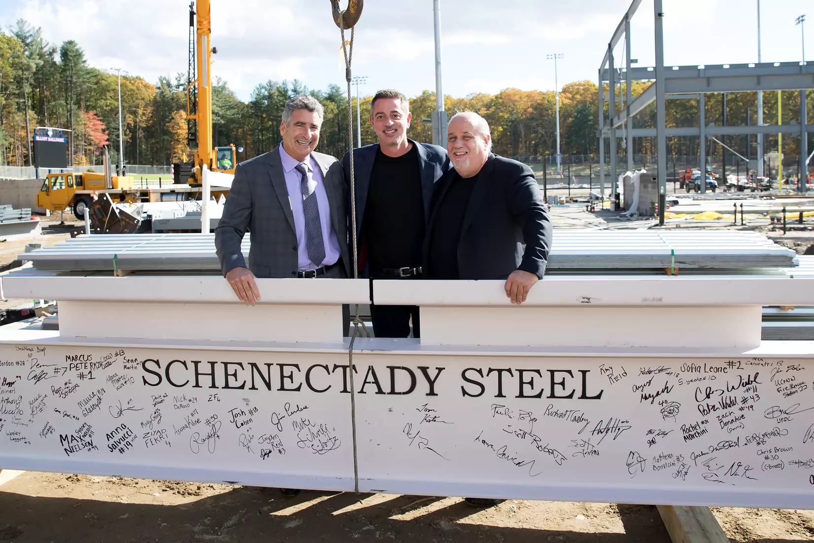 Performance Center Steel Beam Raising Ceremony