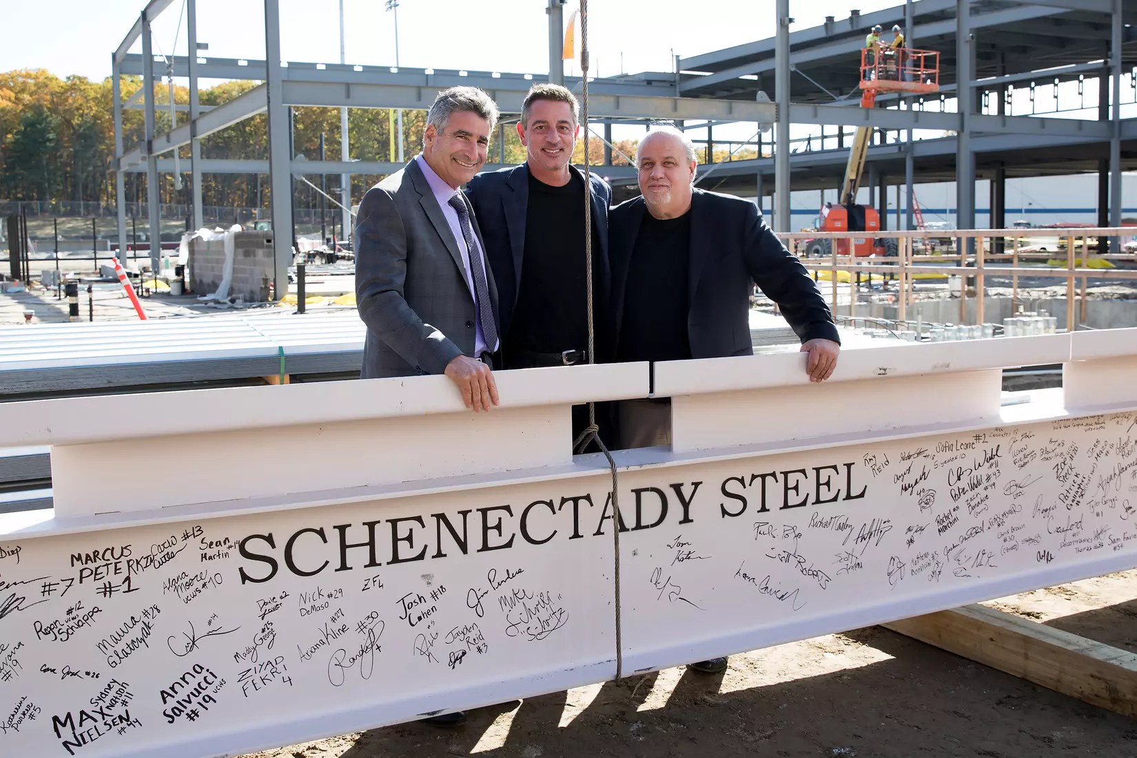 Performance Center Steel Beam Raising Ceremony