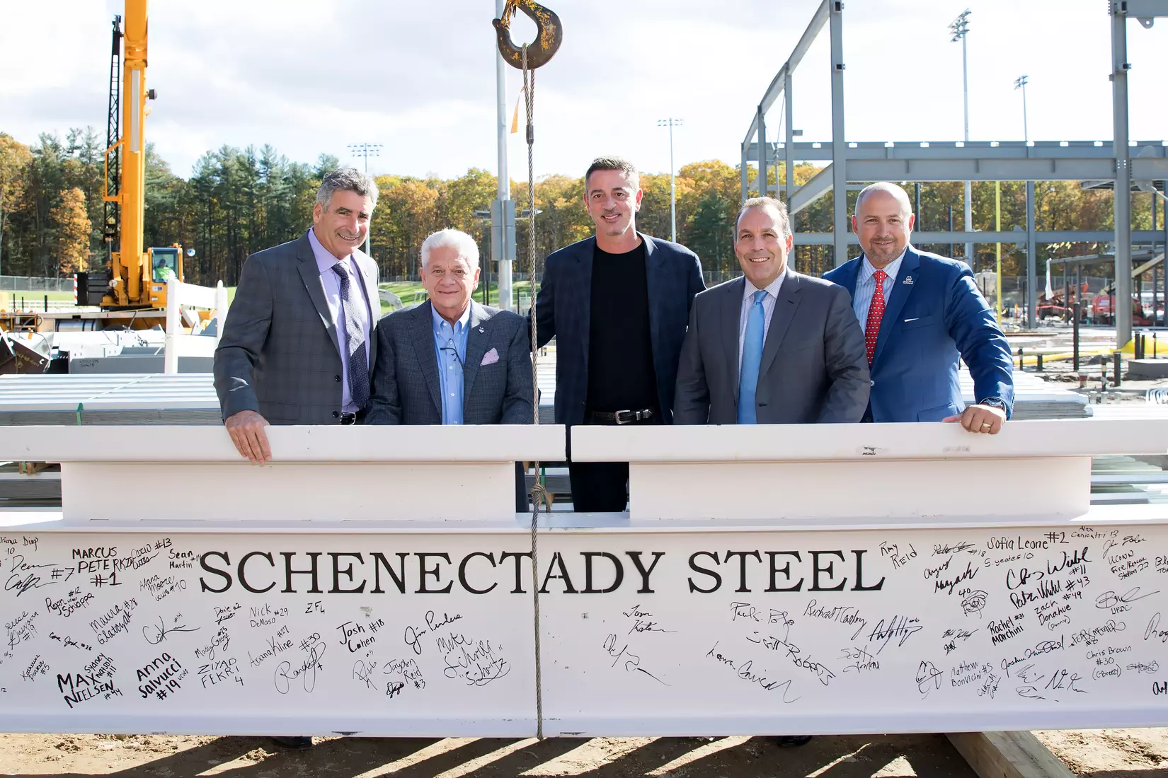 Performance Center Steel Beam Raising Ceremony