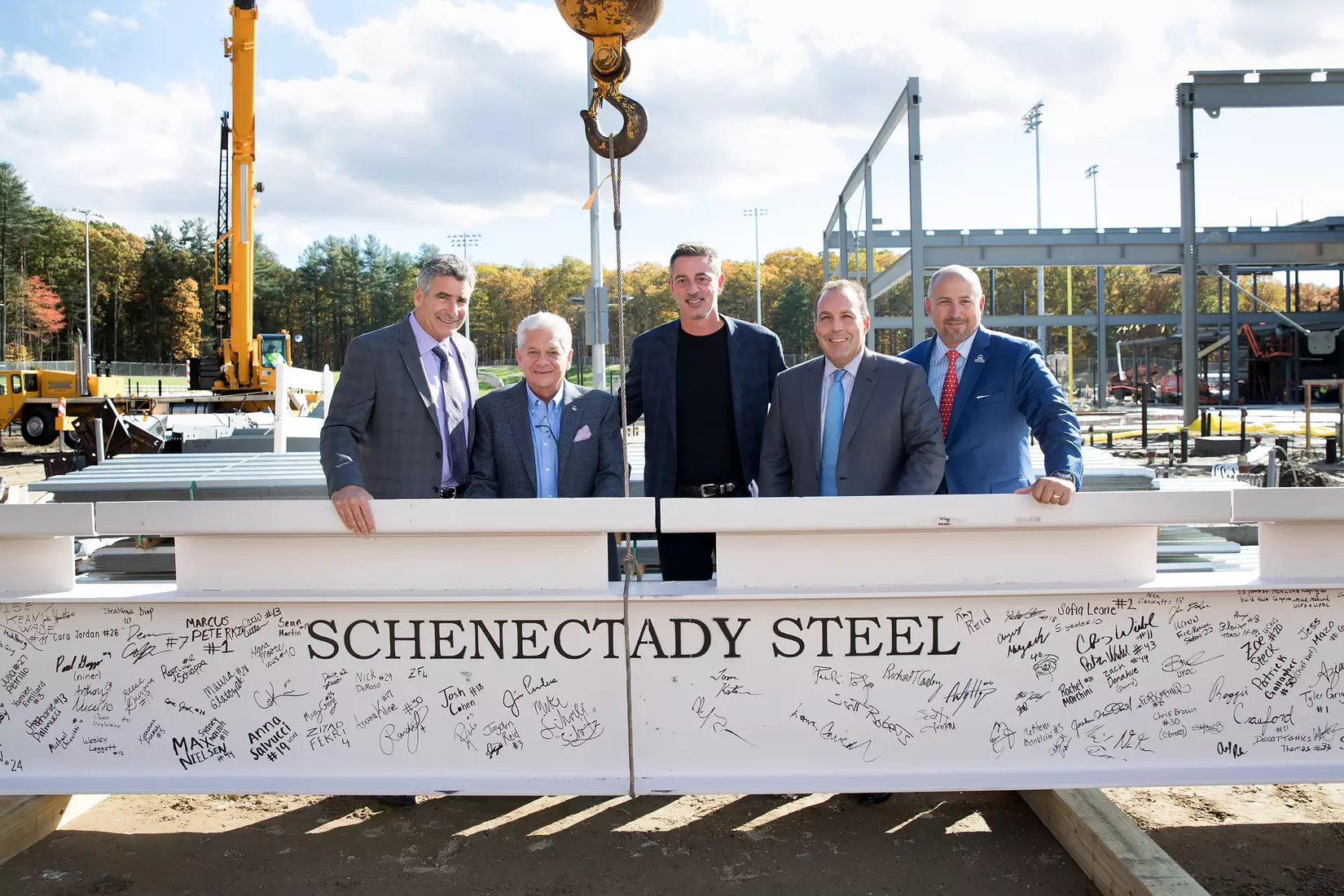 Performance Center Steel Beam Raising Ceremony