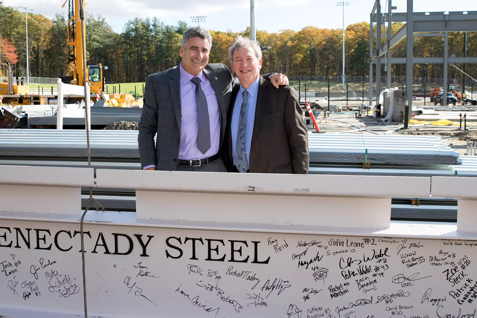 Performance Center Steel Beam Raising Ceremony