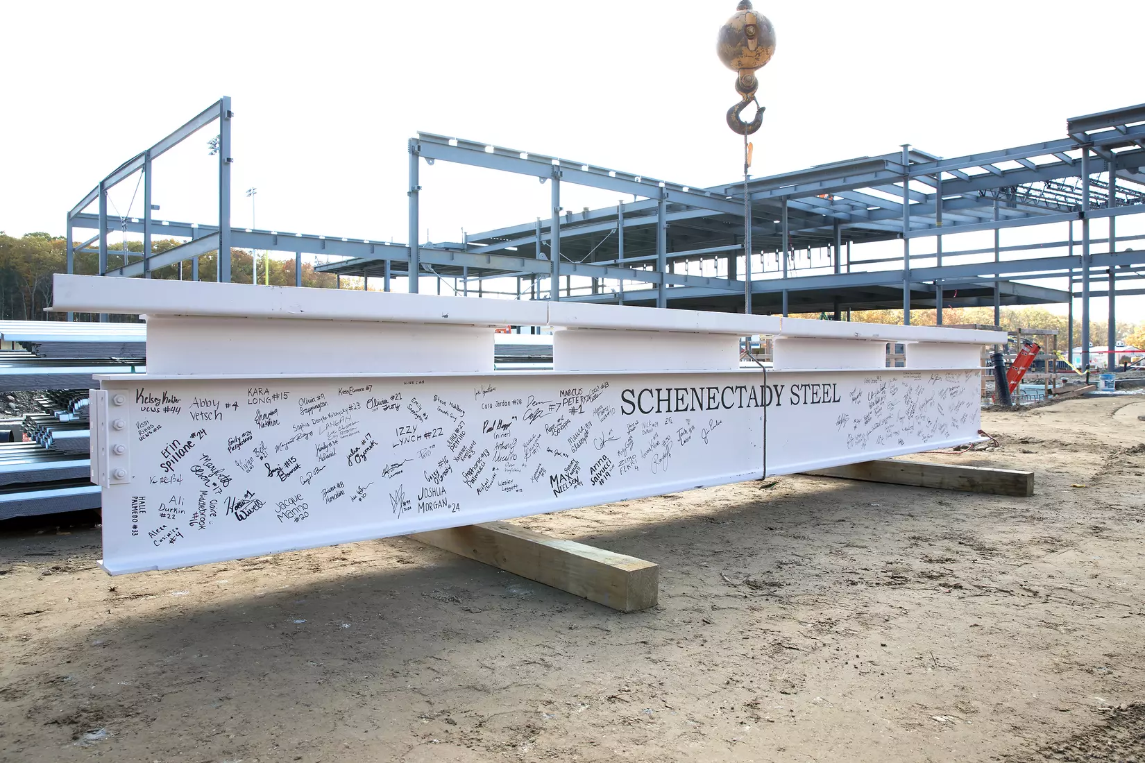 Performance Center Steel Beam Raising Ceremony