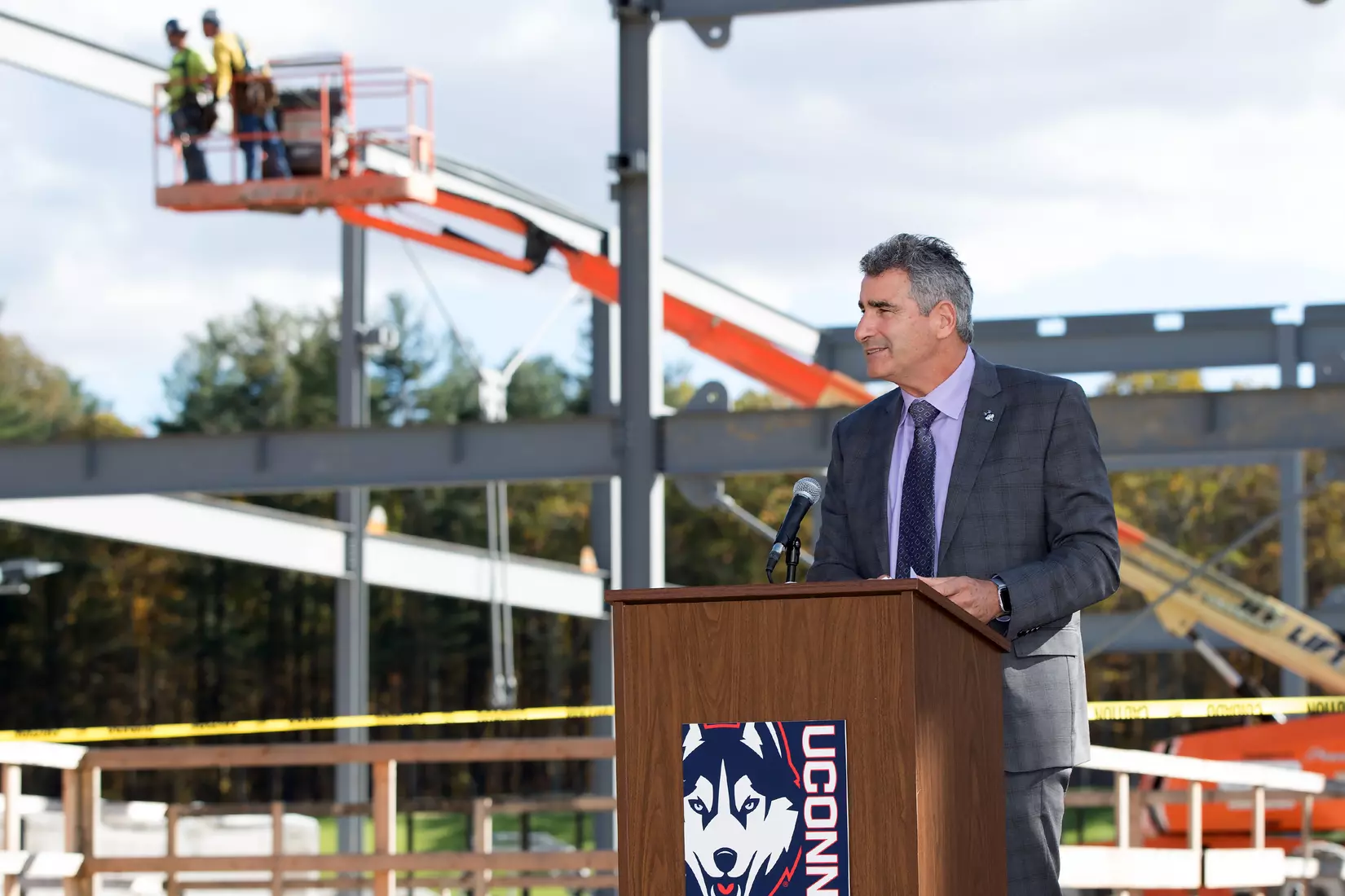 Performance Center Steel Beam Raising Ceremony