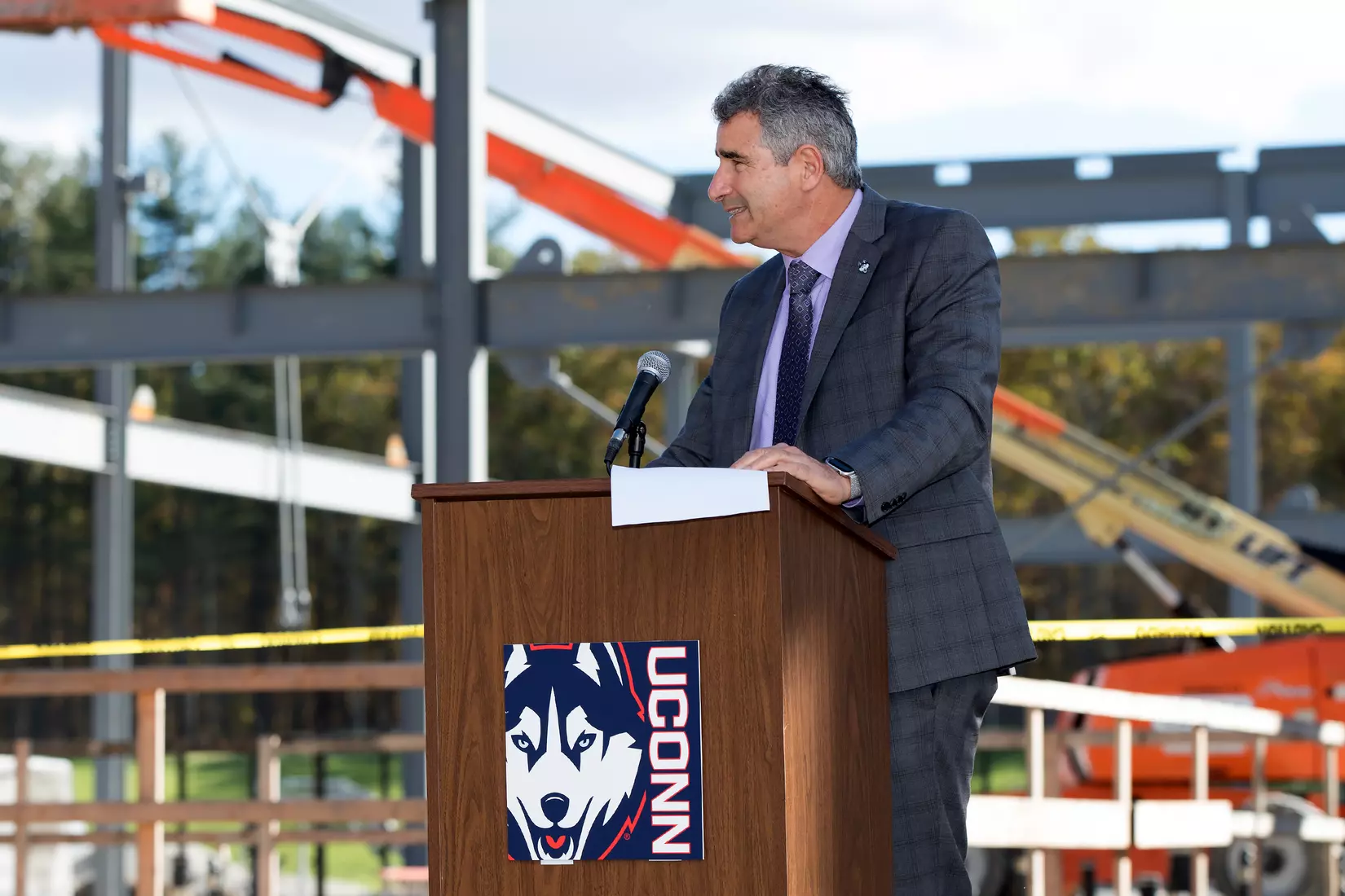 Performance Center Steel Beam Raising Ceremony