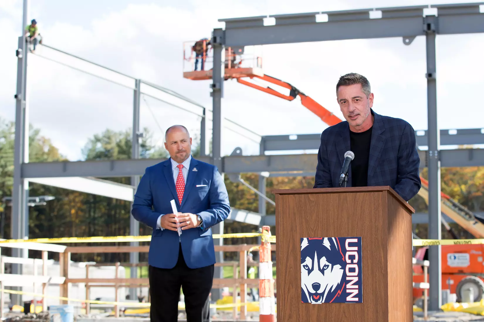 Performance Center Steel Beam Raising Ceremony