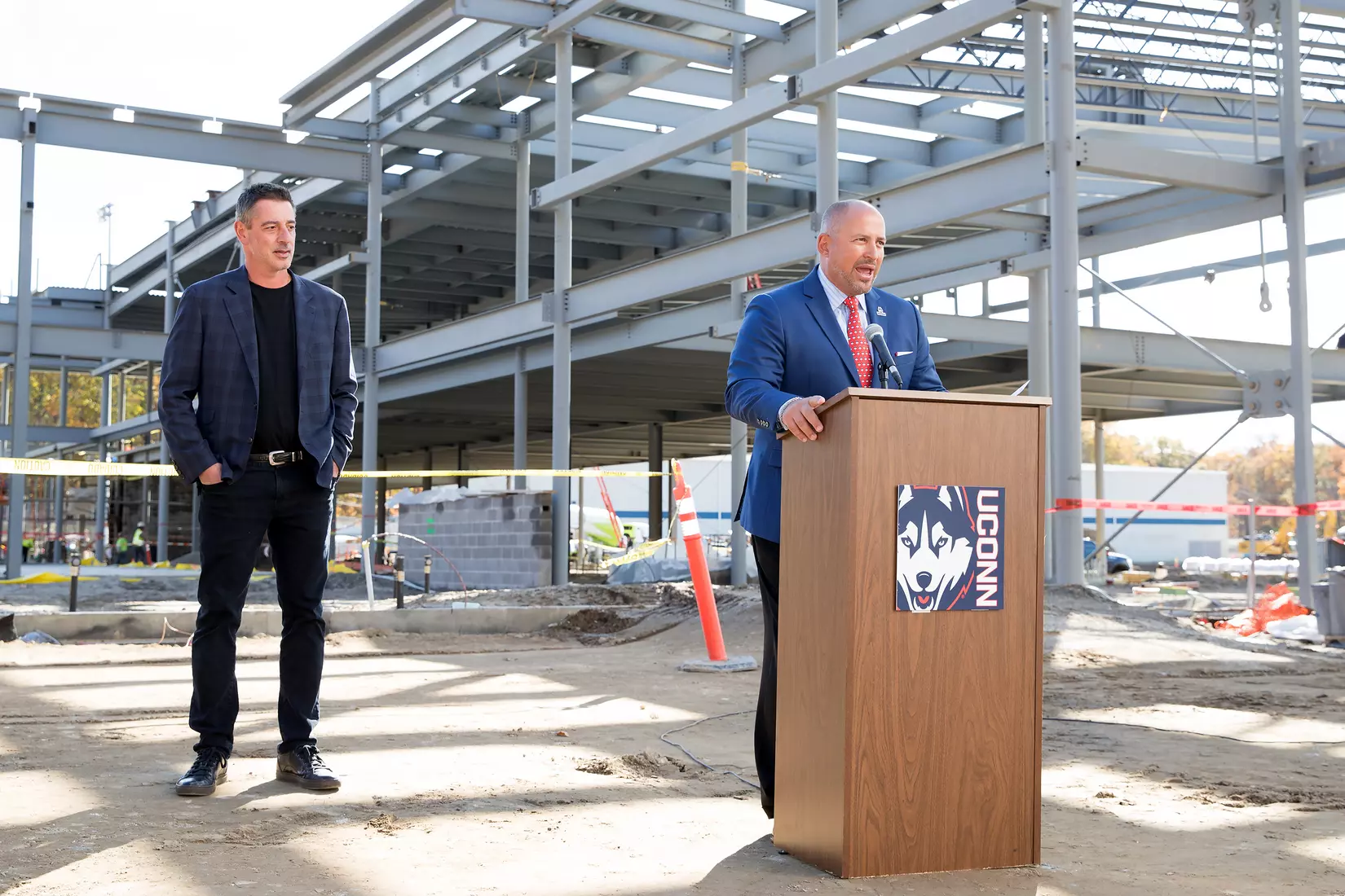 Performance Center Steel Beam Raising Ceremony