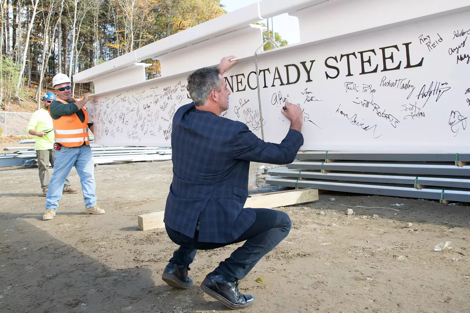 Performance Center Steel Beam Raising Ceremony