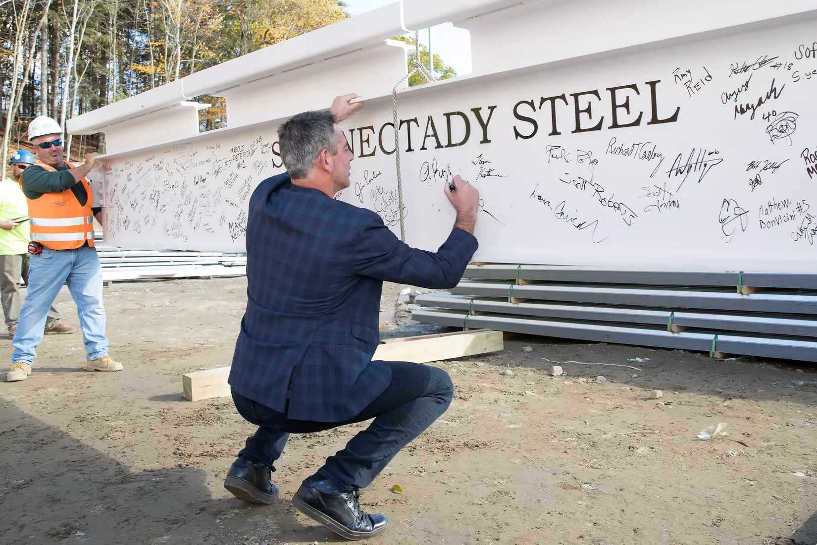 Performance Center Steel Beam Raising Ceremony