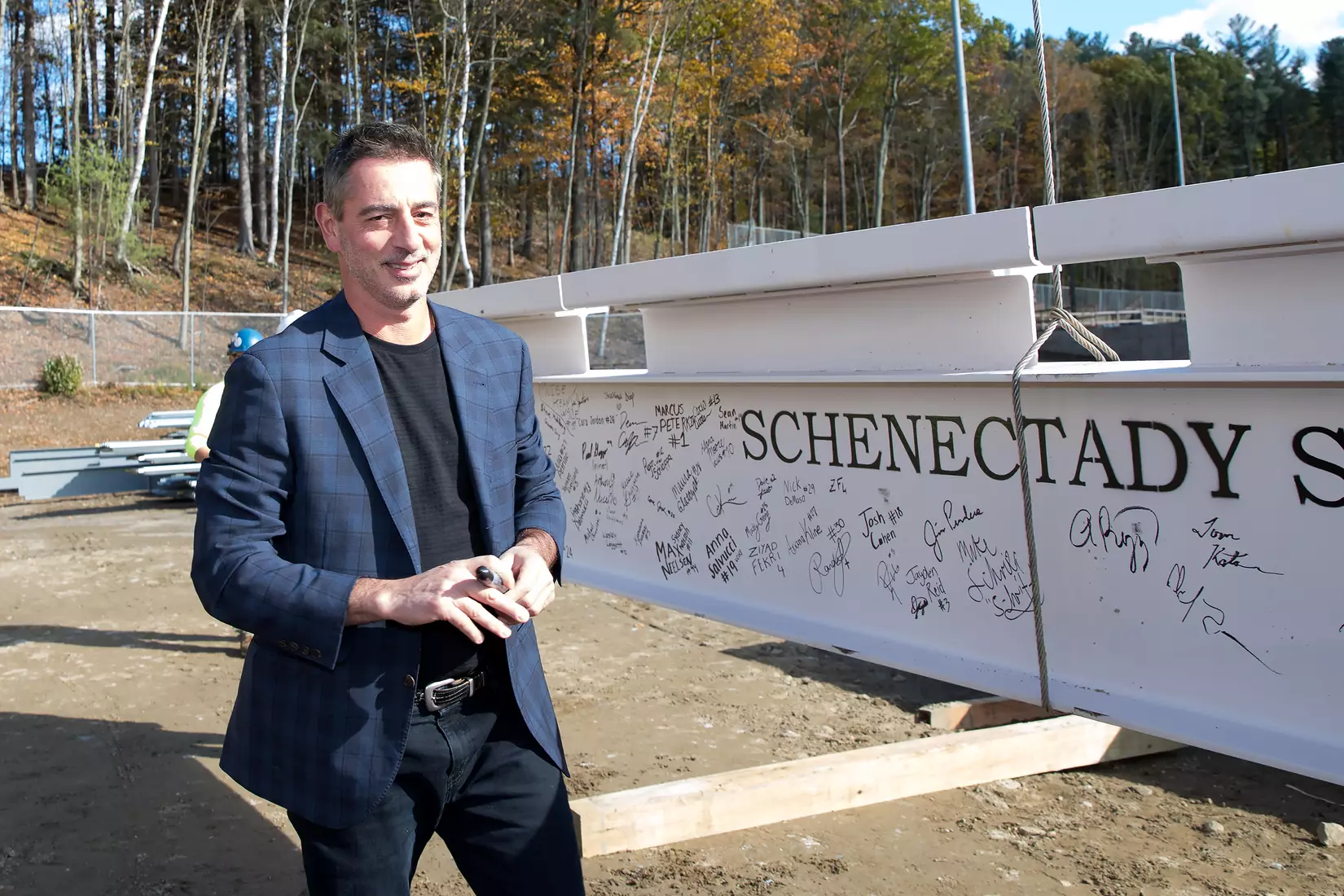 Performance Center Steel Beam Raising Ceremony