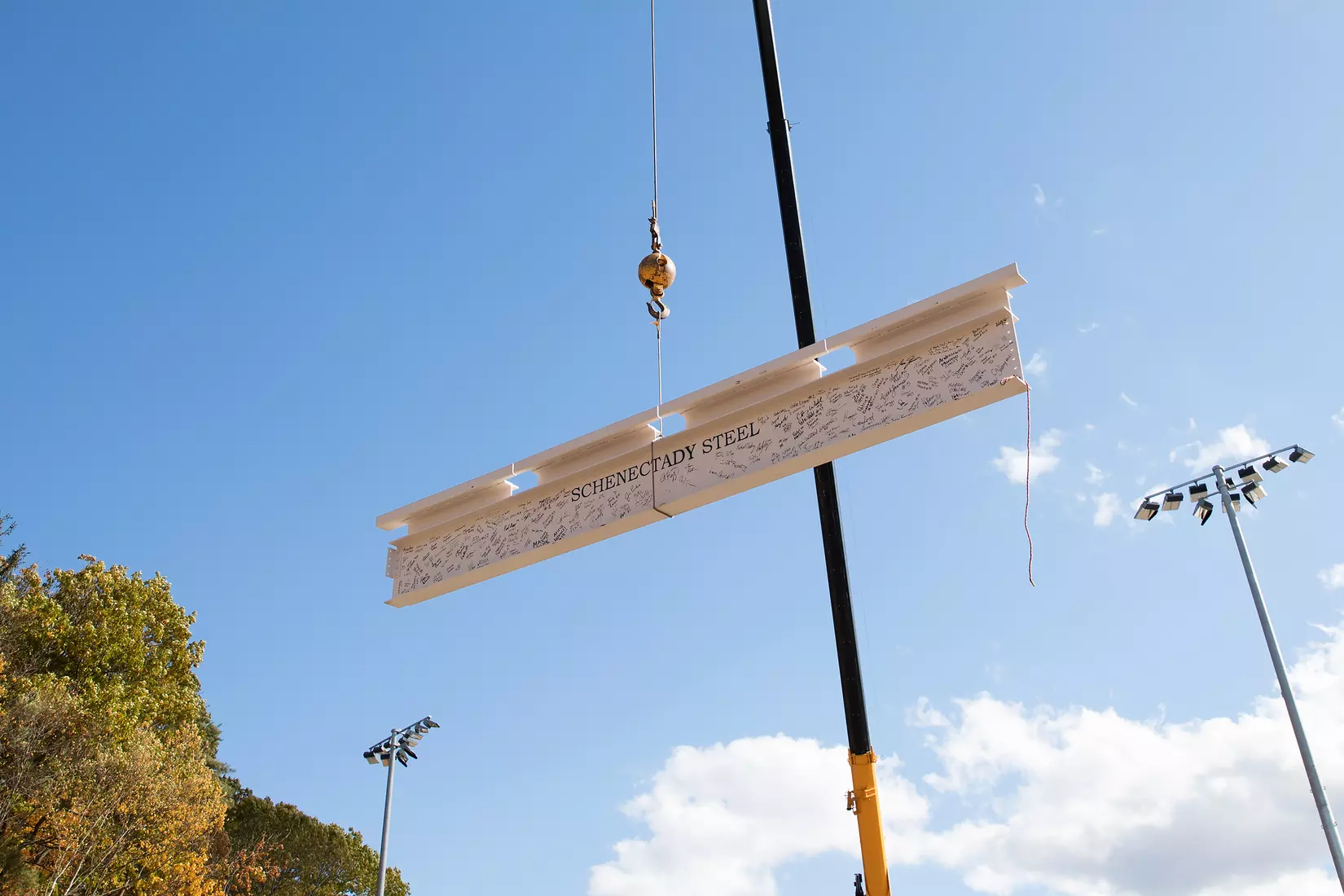 Performance Center Steel Beam Raising Ceremony