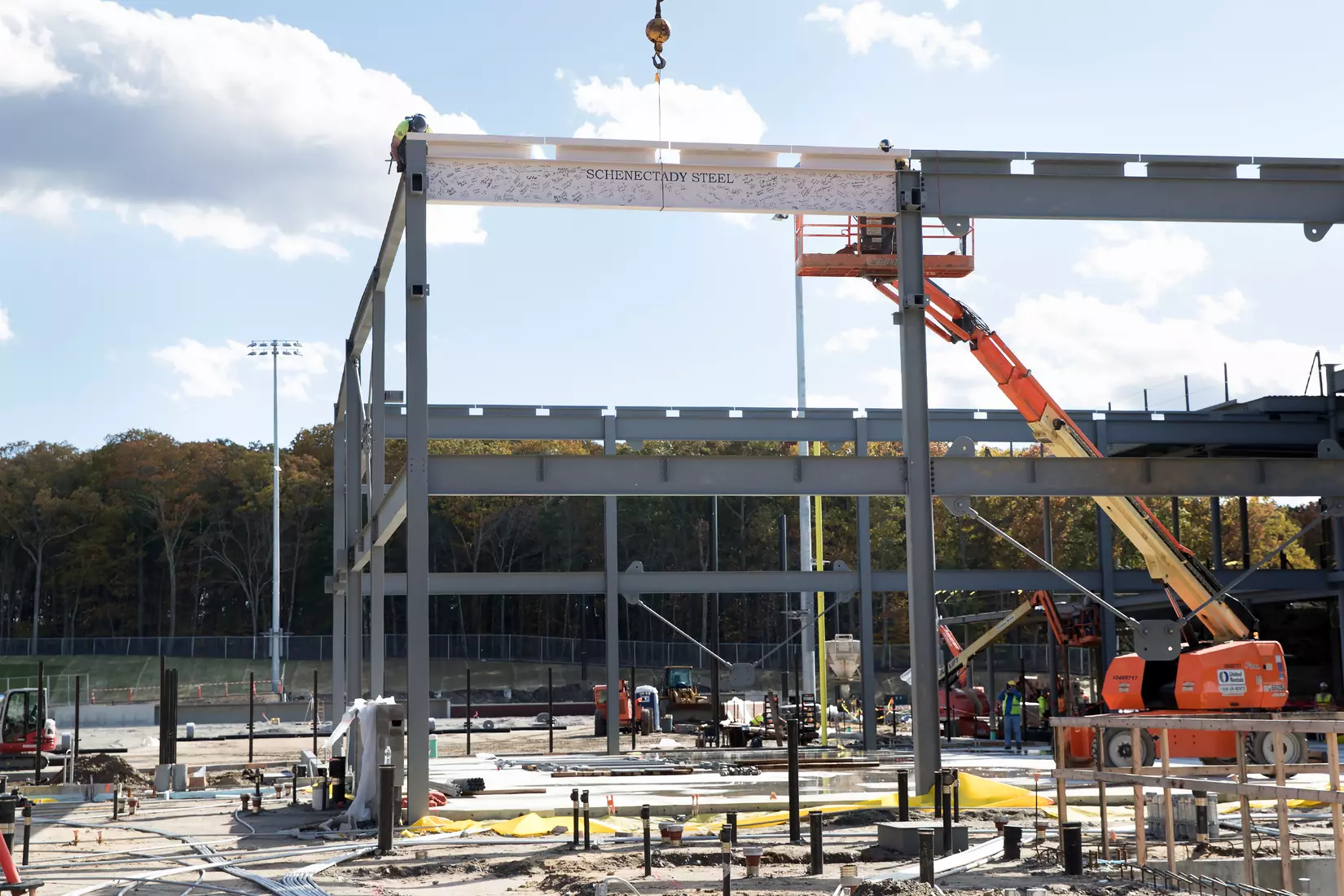 Performance Center Steel Beam Raising Ceremony