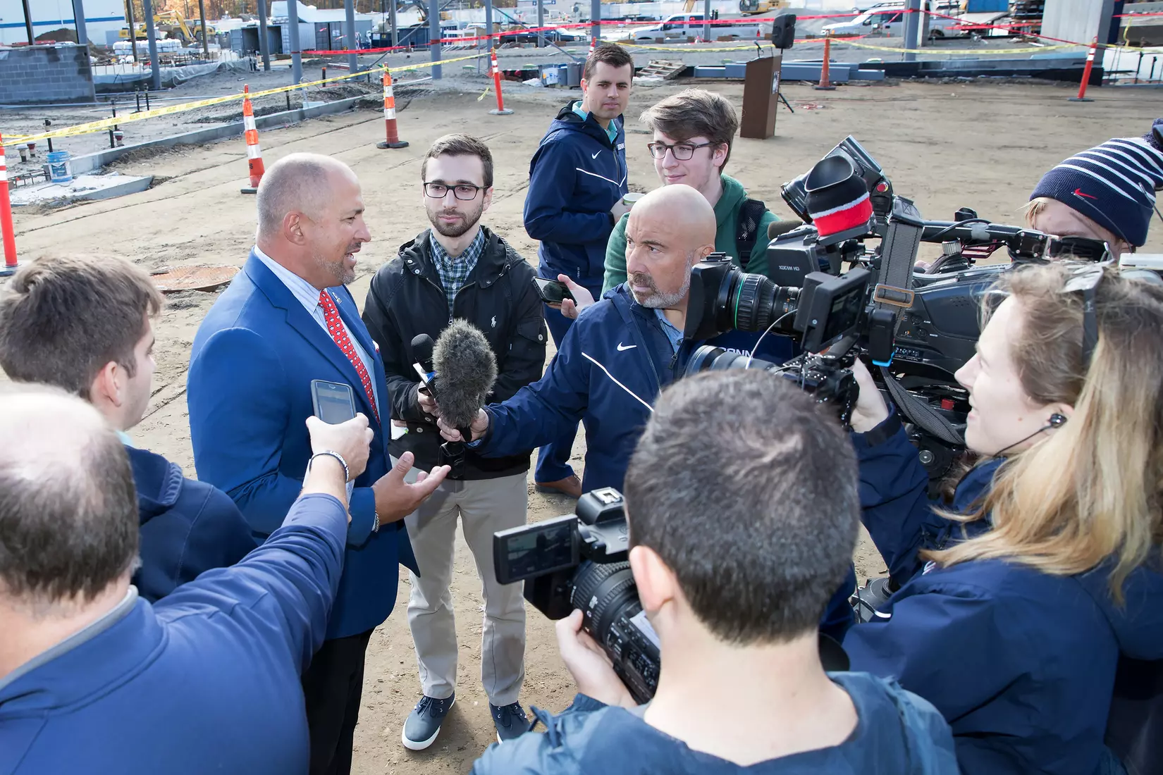 Performance Center Steel Beam Raising Ceremony