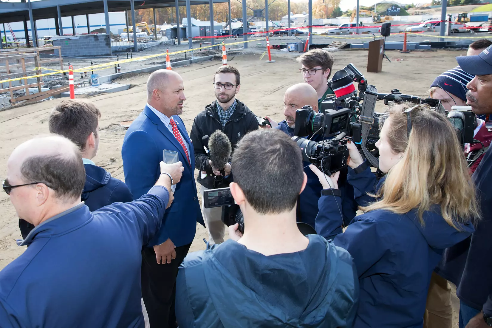 Performance Center Steel Beam Raising Ceremony
