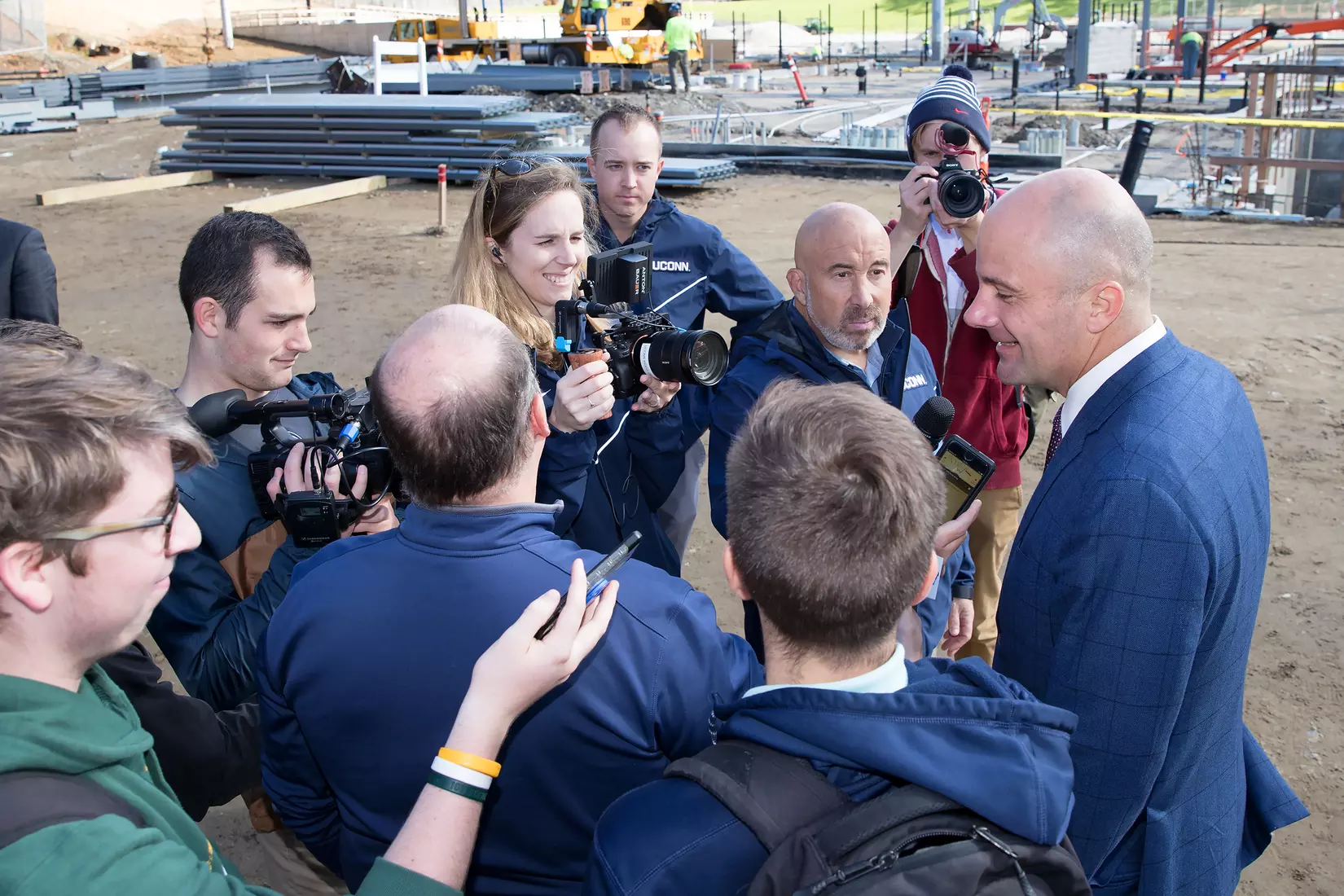 Performance Center Steel Beam Raising Ceremony