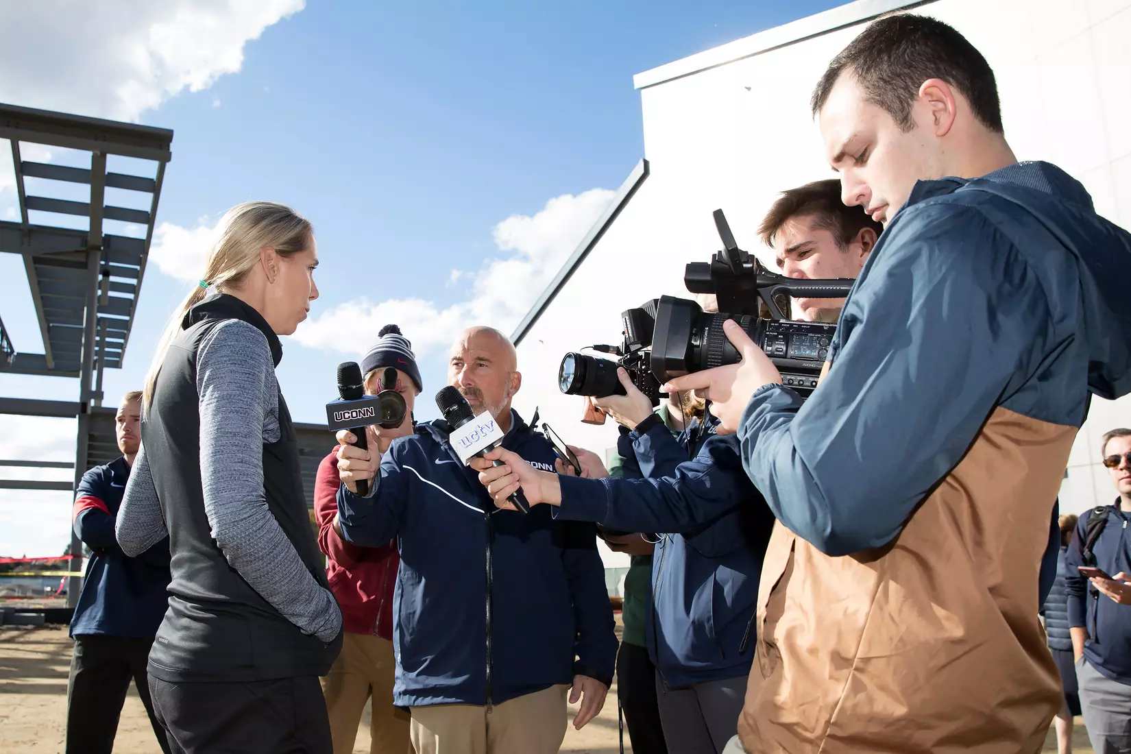 Performance Center Steel Beam Raising Ceremony