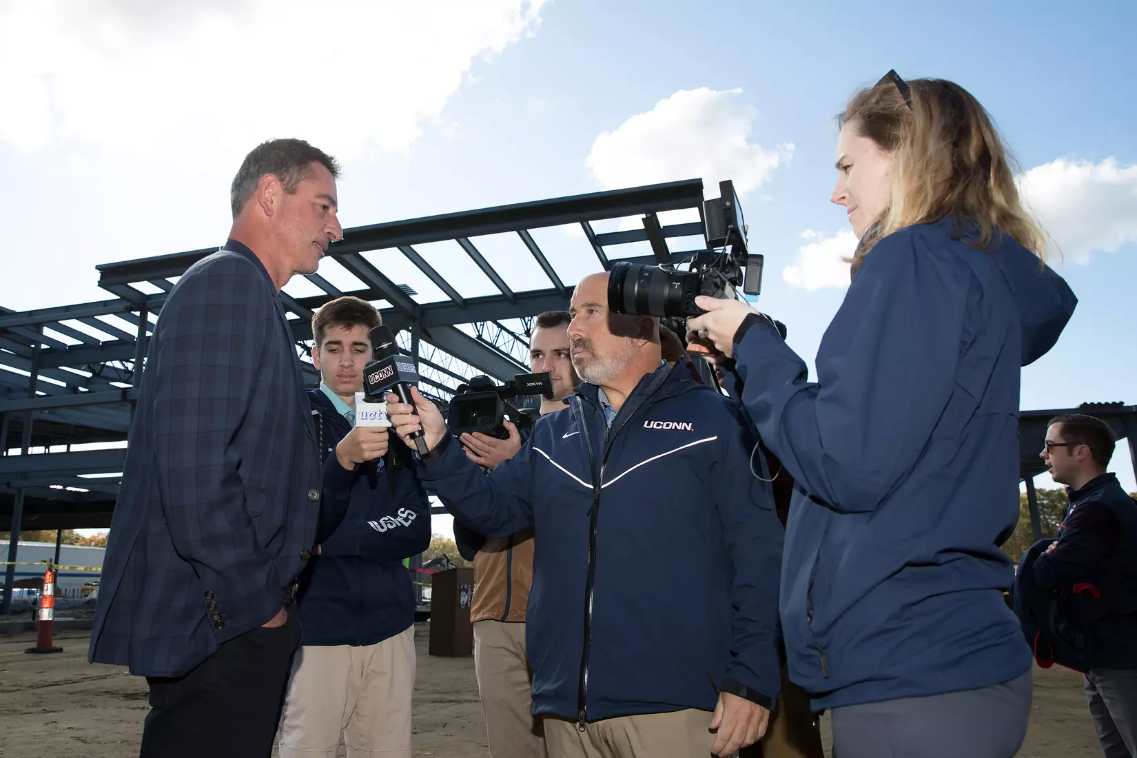 Performance Center Steel Beam Raising Ceremony