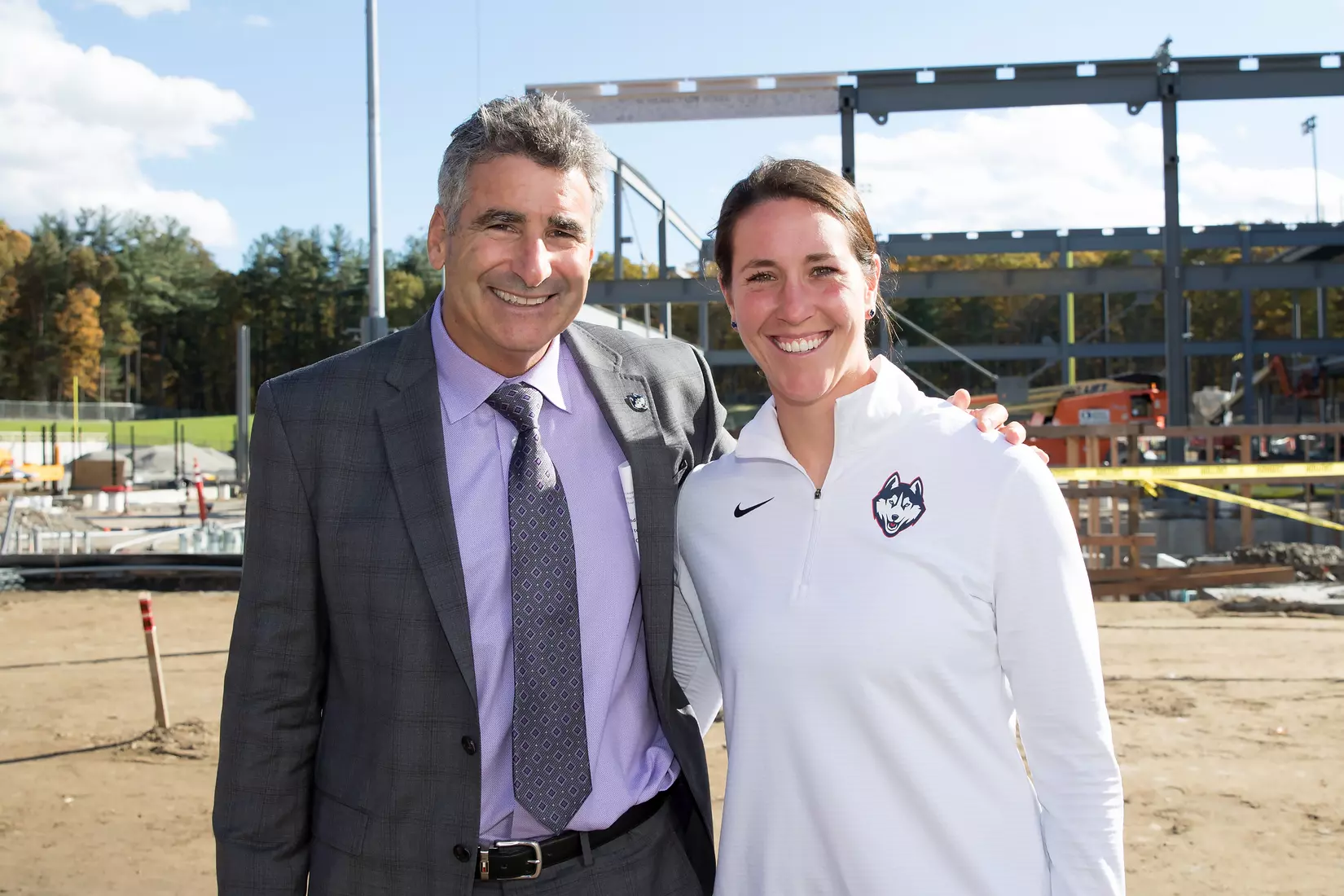 Performance Center Steel Beam Raising Ceremony