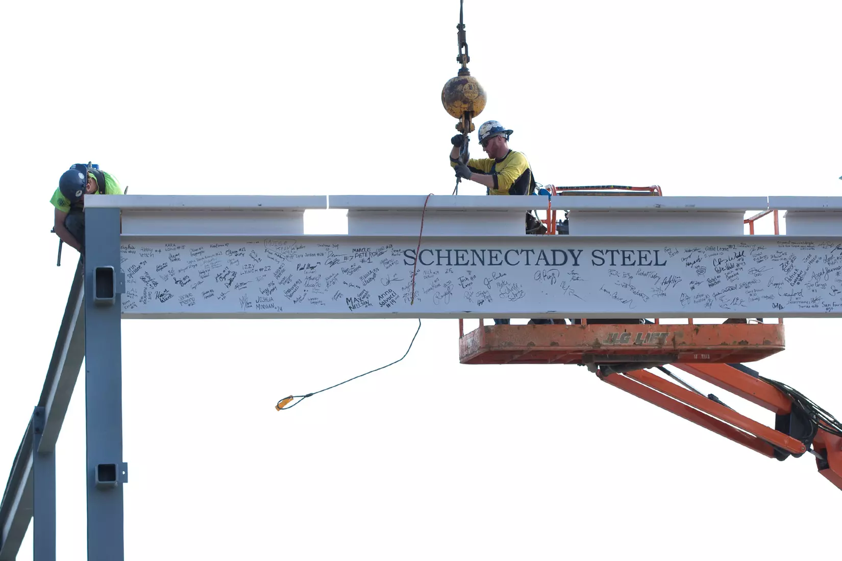 Performance Center Steel Beam Raising Ceremony