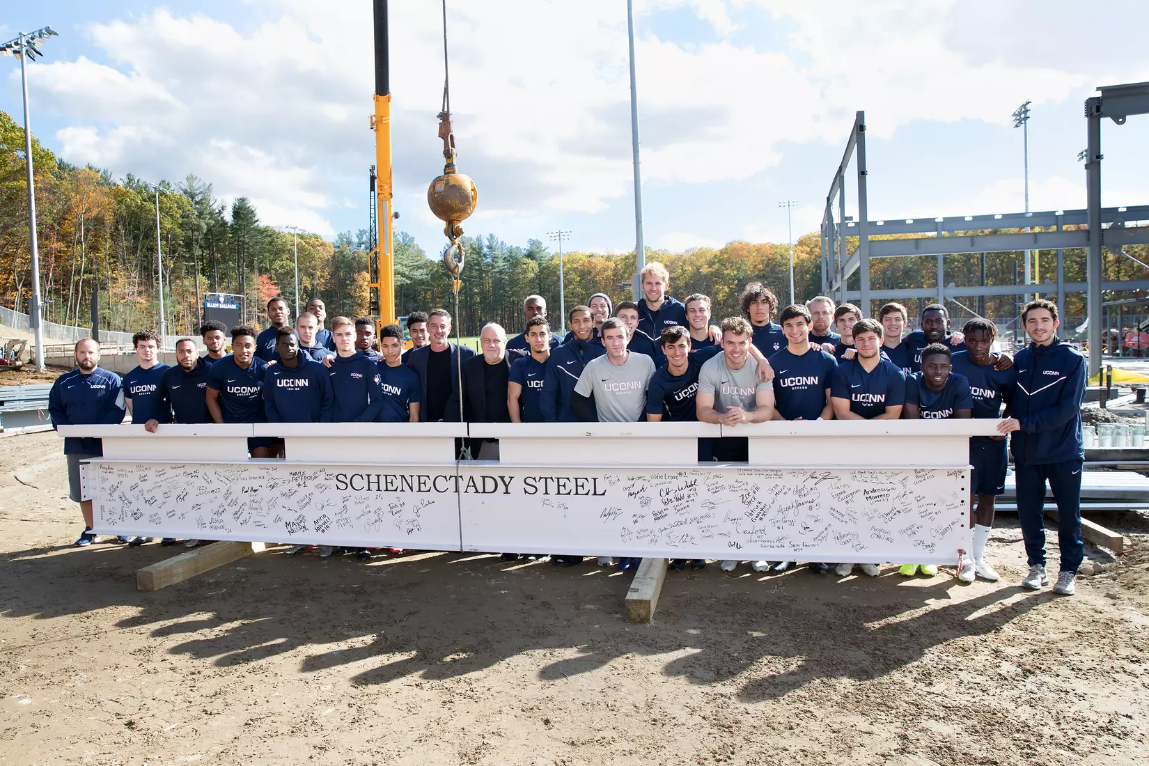 Performance Center Steel Beam Raising Ceremony