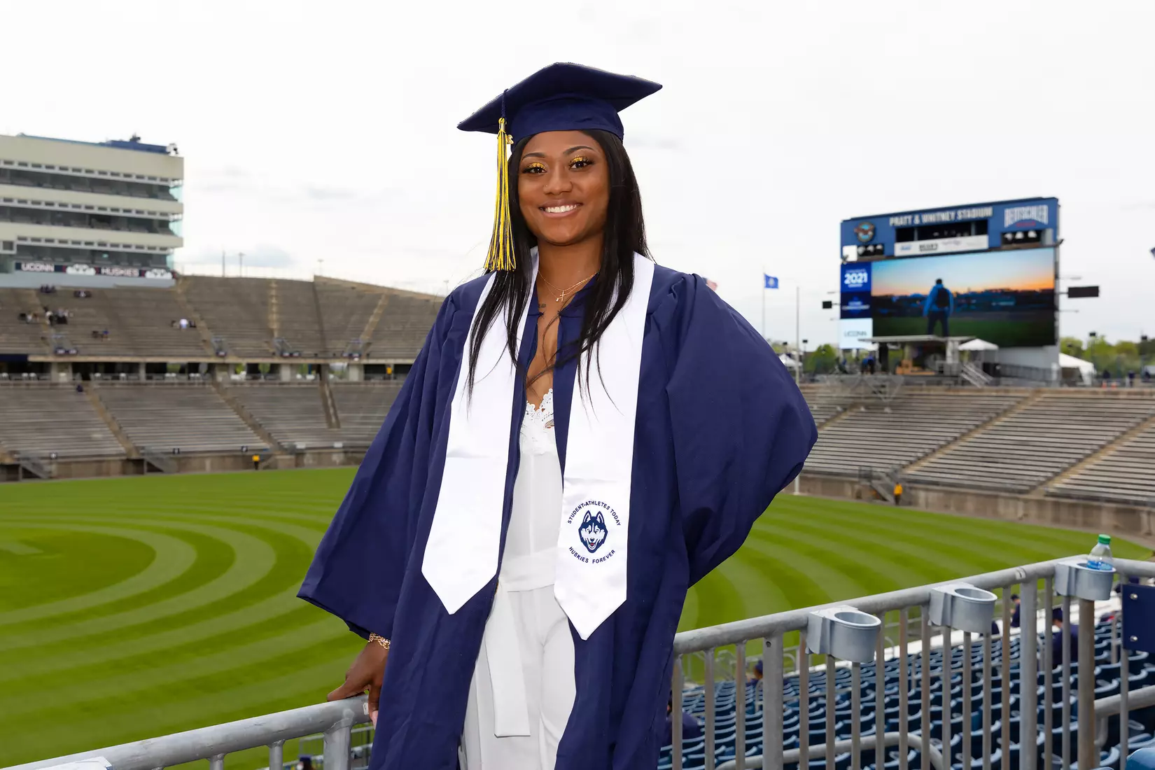 Taylor Woods (Track and Field) UConn Commencement Ceremony at Rentschler Field May 9, 2021