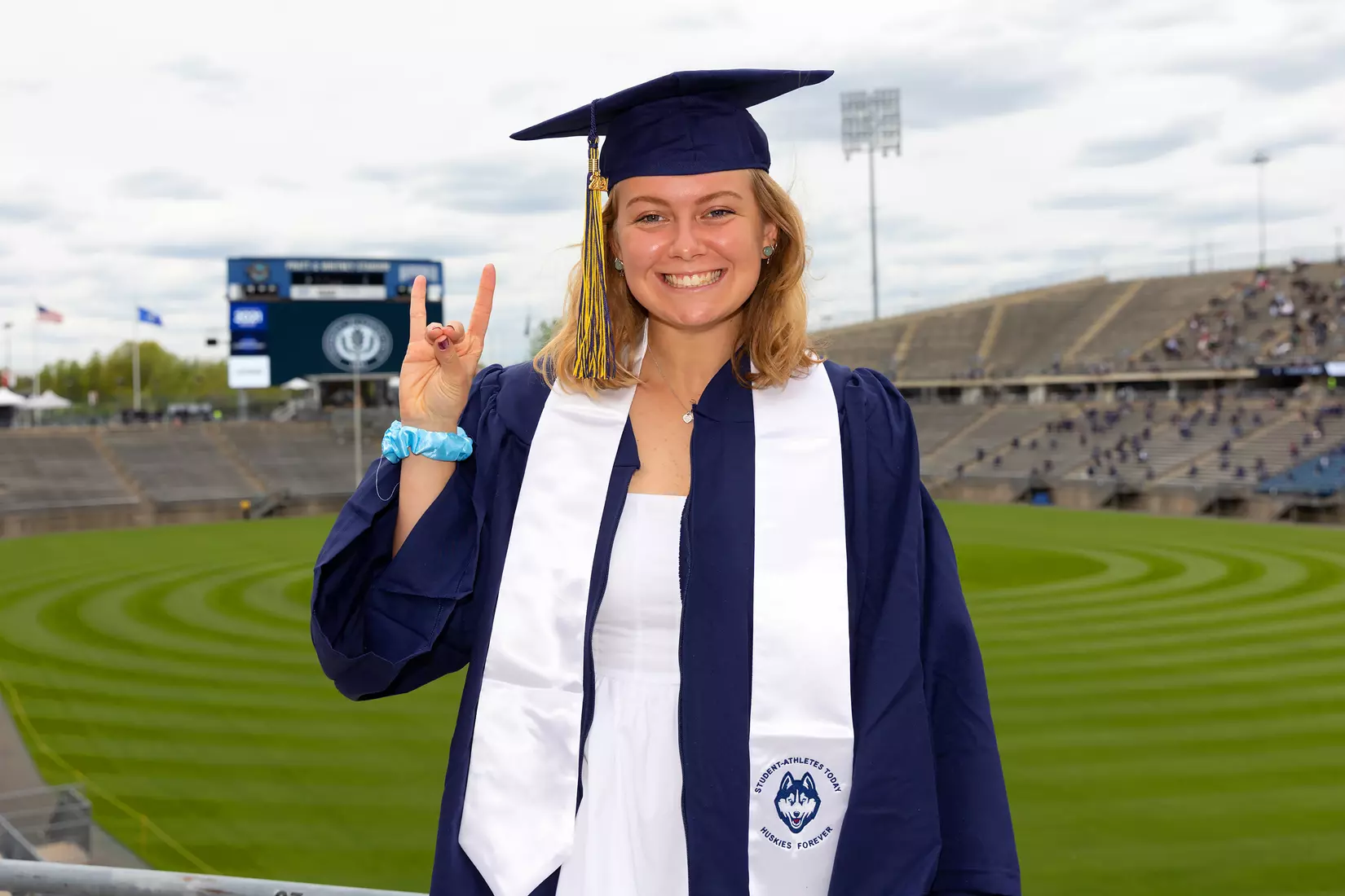 Emma Corby (Swimming and Diving) UConn Commencement Ceremony at Rentschler Field May 9, 2021